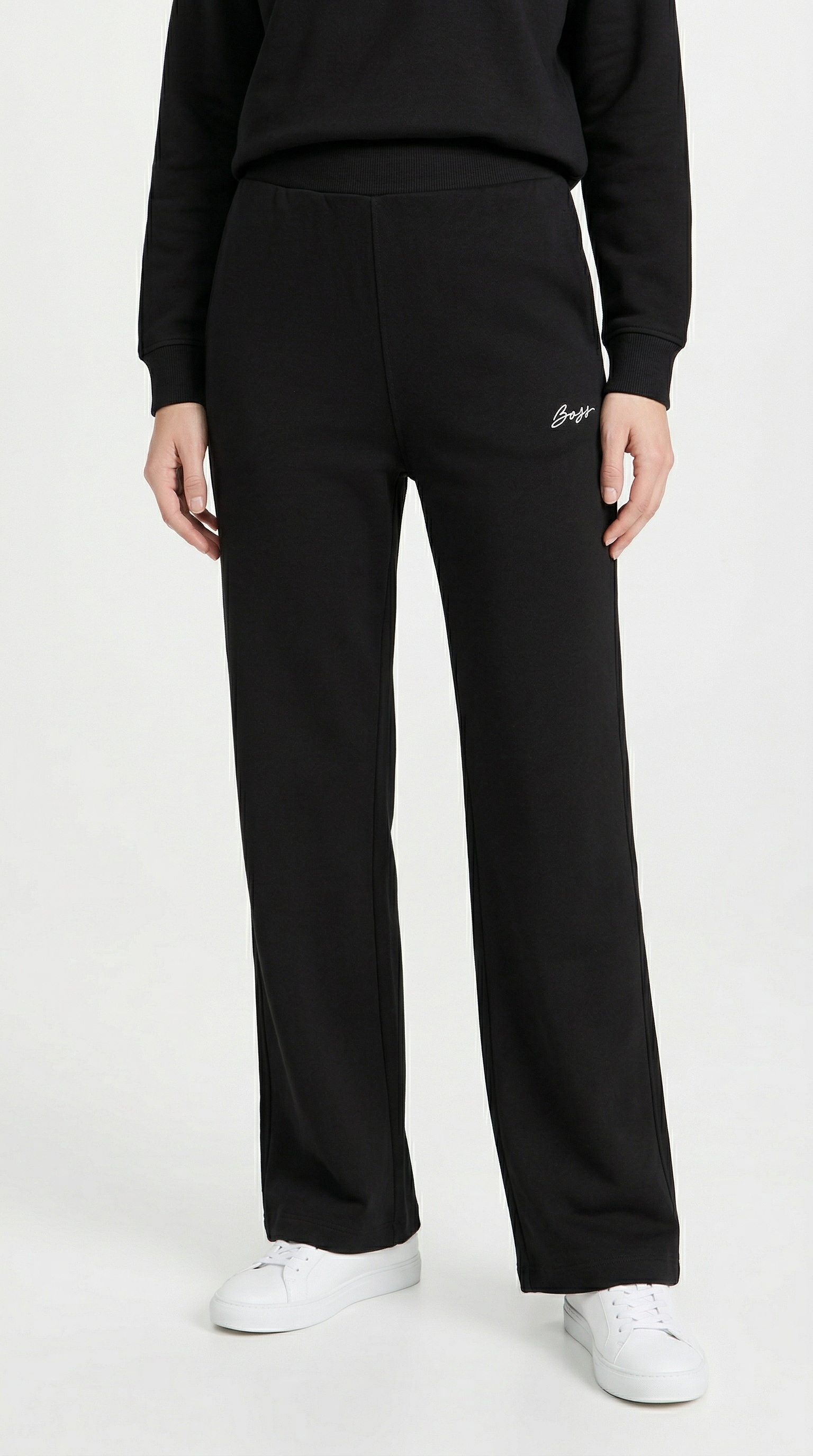 BOSS ORANGE Jogger Pants »Endless Premium Damenmode«  mit geripptem Bund, gerade geschnitten