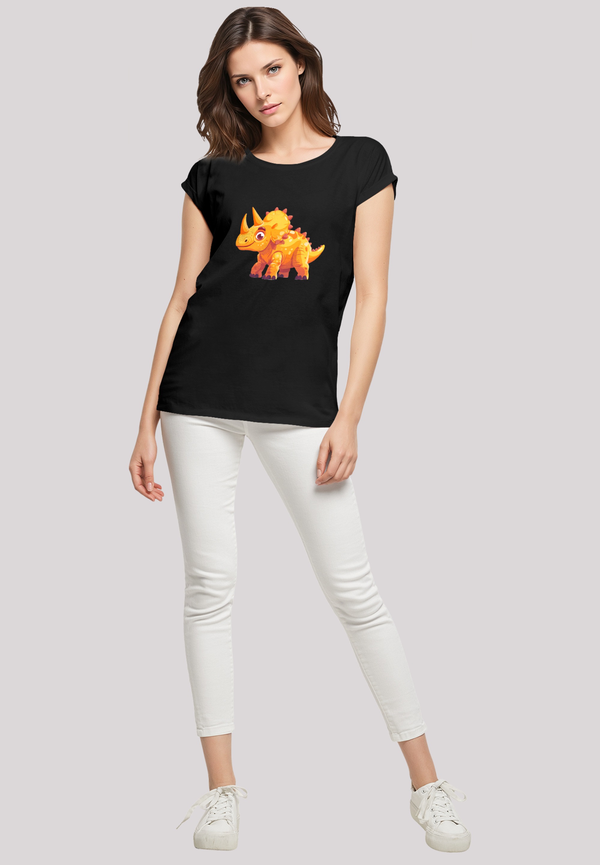 F4NT4STIC T-Shirt »Süßer Triceratops Dinosaurier«, Premium Qualität