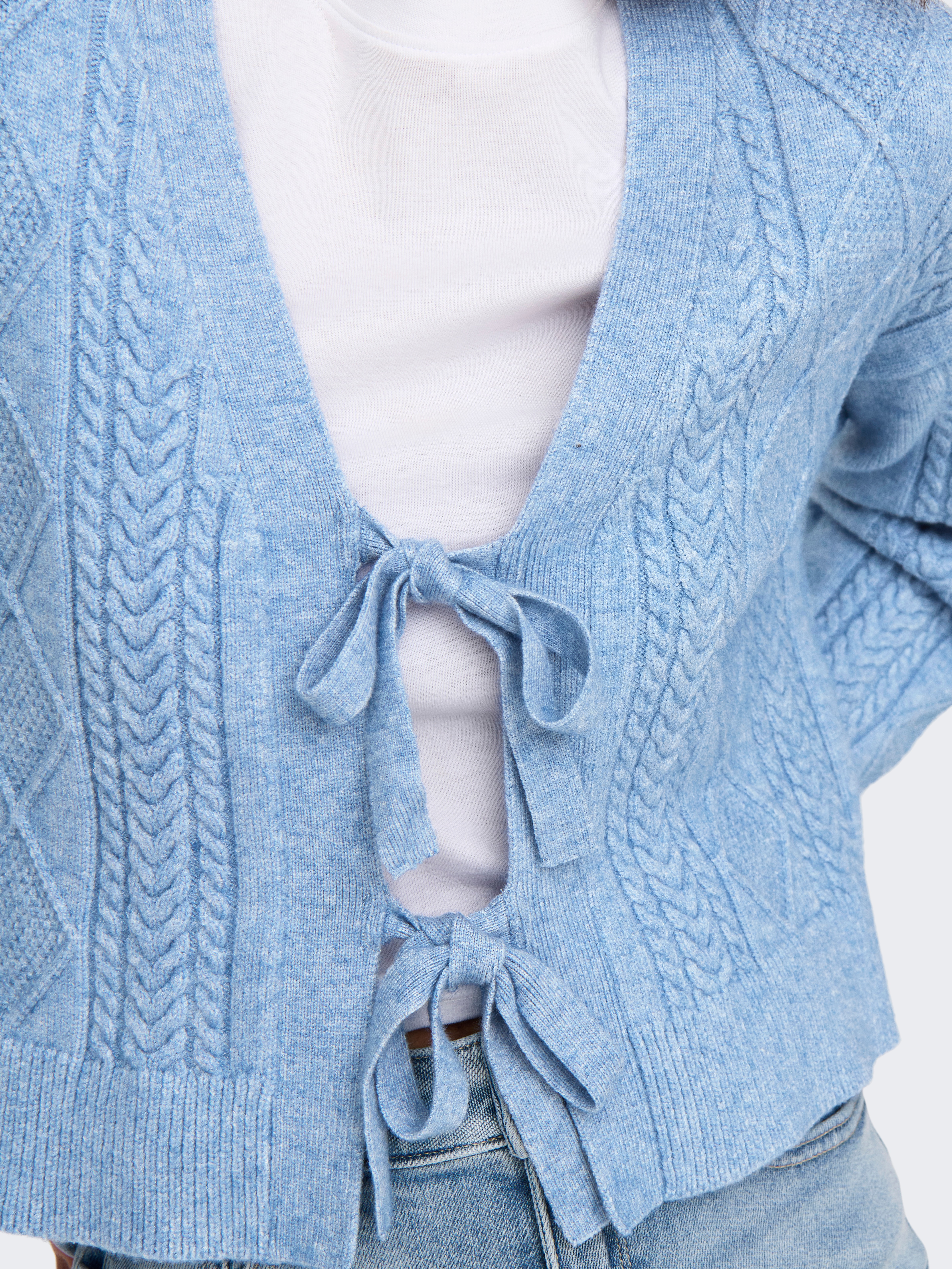 Thumbnail - ONLY Strickjacke "ONLFIA LS STRING CARDIGAN KNT NCA" Viskosemischung, regular fit