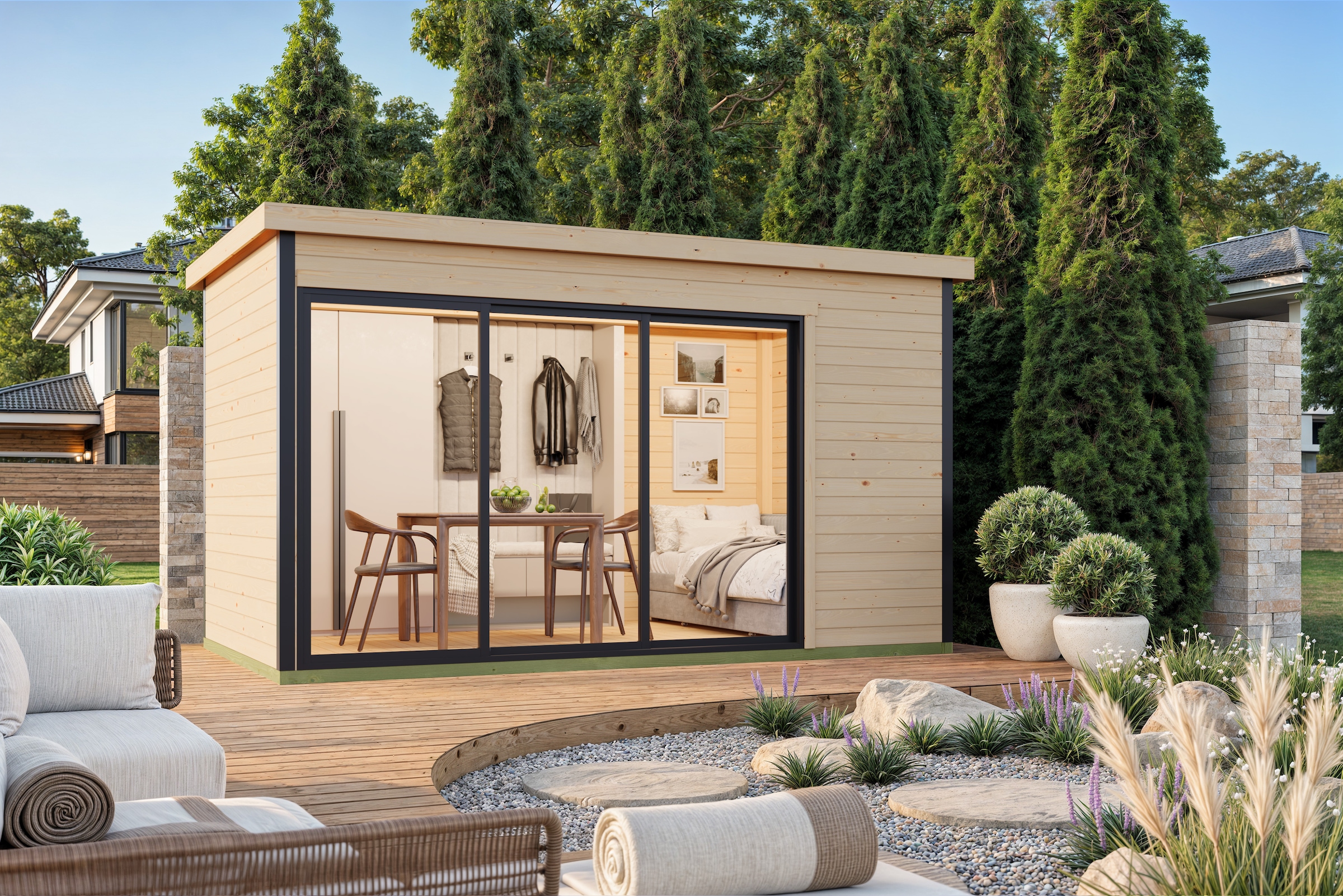 Nordic Holz Gartenhaus "AUSTIN 4" günstig online kaufen