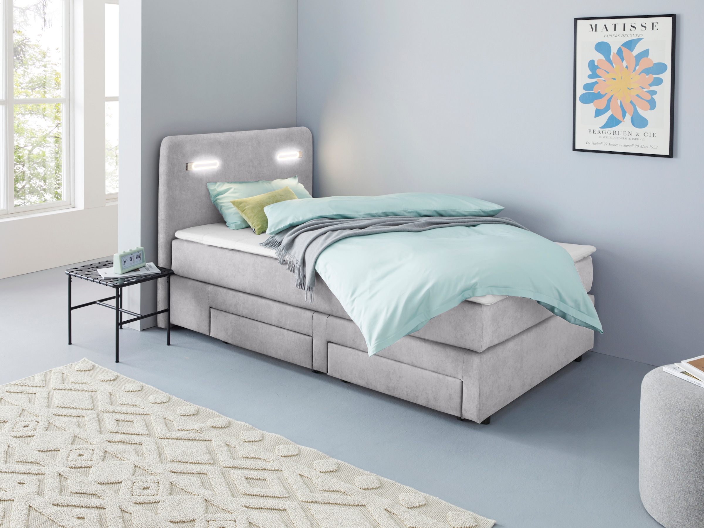 Home affaire "Luan" Schubkästen, LED-Beleuchtung und Topper, in Breite 120 günstig online kaufen