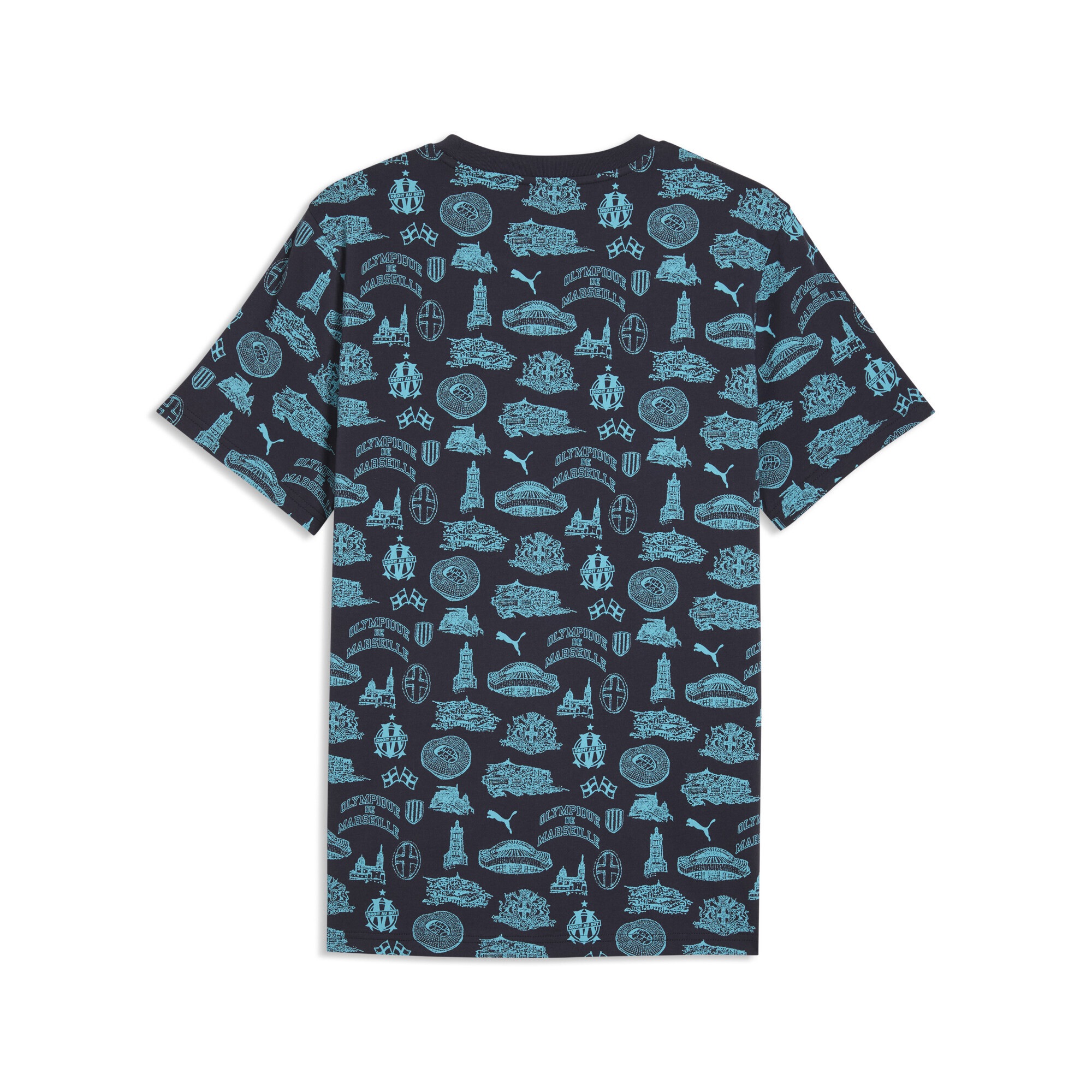 PUMA T-Shirt »Olympique de Marseille FtblCulture T-Shirt mit Allover-Print«