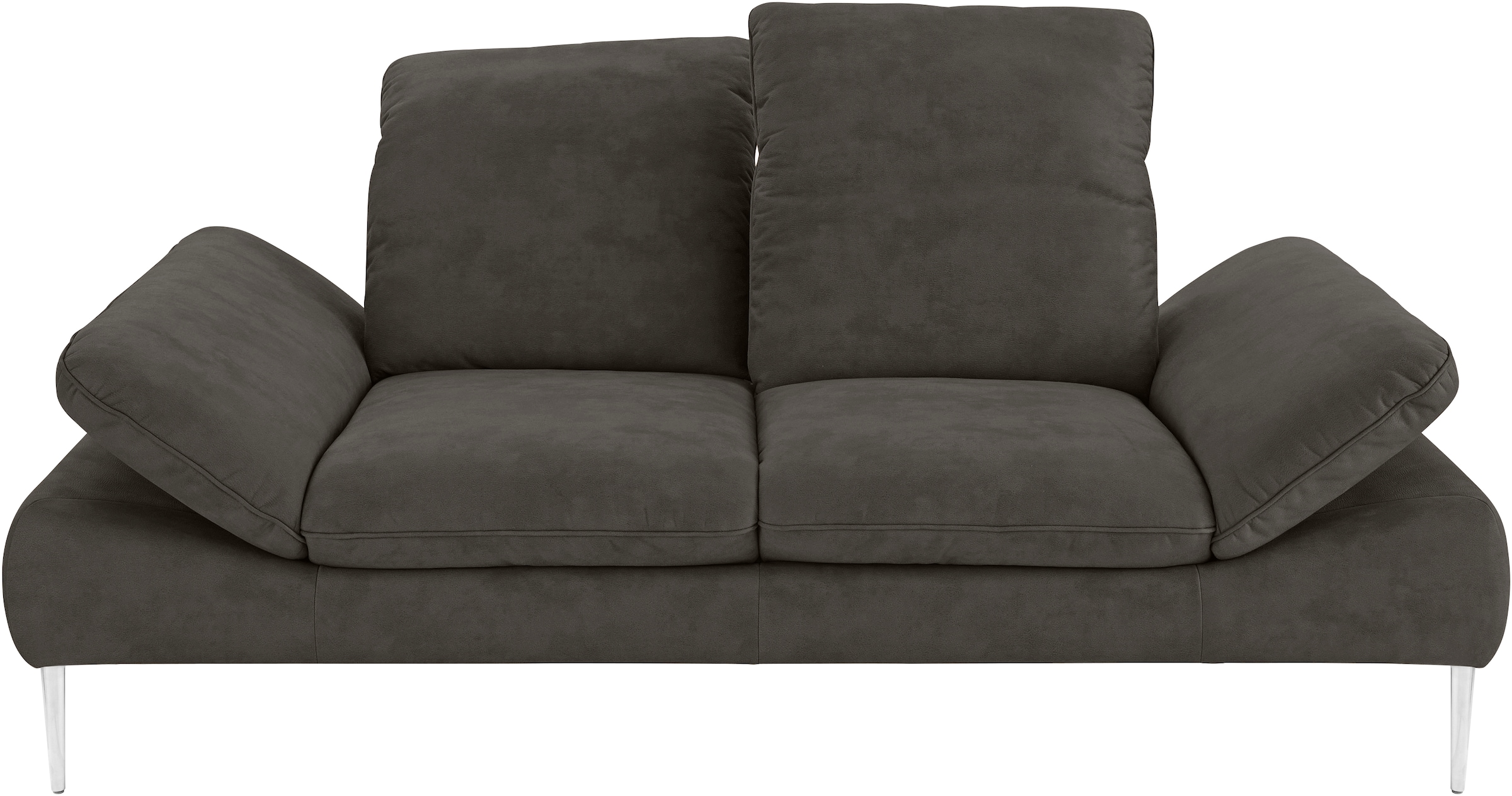 W.SCHILLIG 2-Sitzer »enjoy&MORE«, mit Sitztiefenverstellung, Füße silber matt, Breite 202 cm