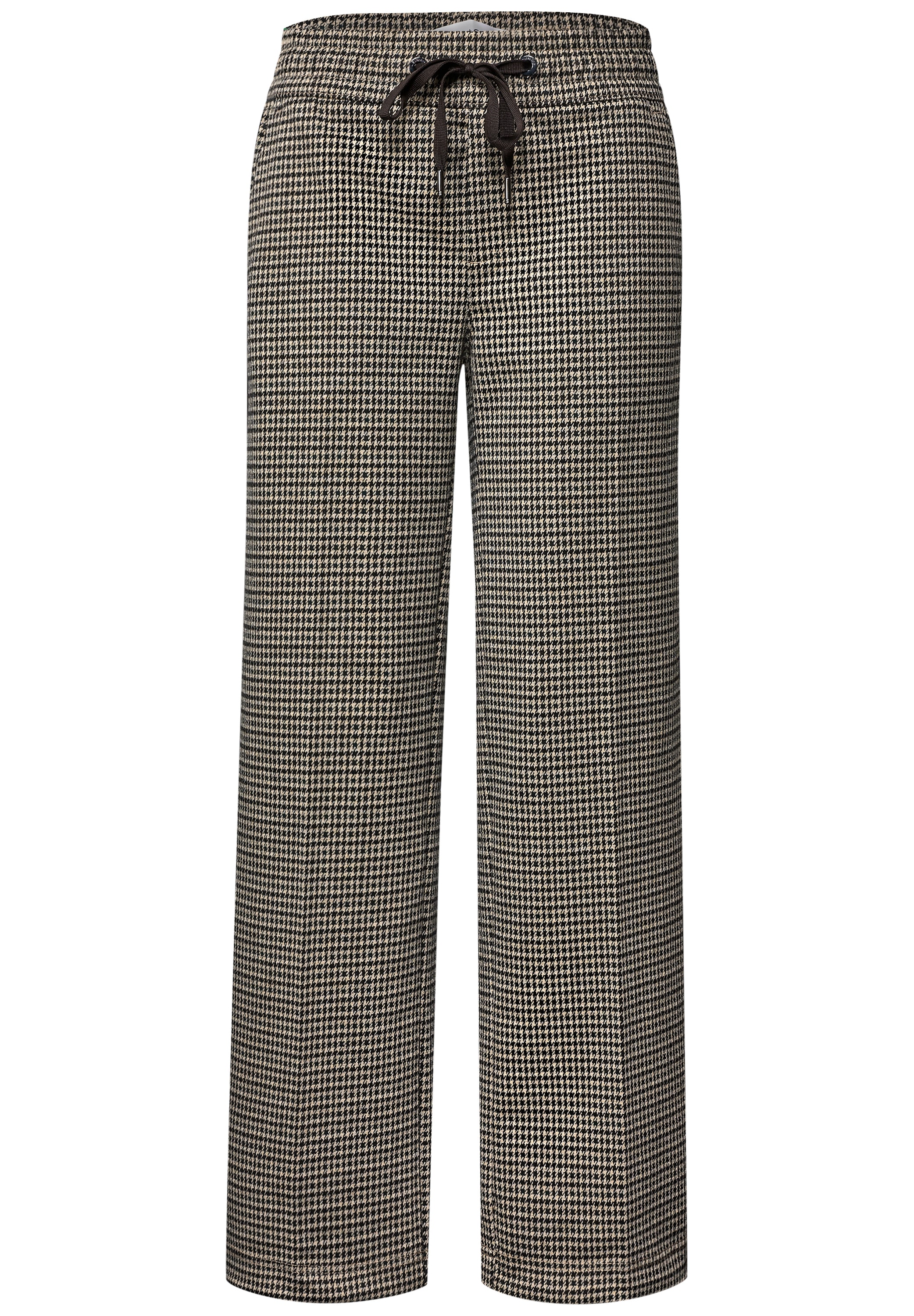STREET ONE Stoffhose »Style Emee«  Wide Leg Hose mit Gallonstreifen und Dessin
