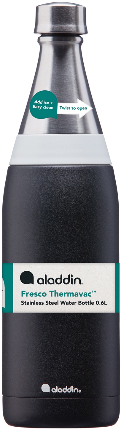 aladdin Isolierflasche »Fresco Thermavac™ L«, (3 tlg.), auslaufsicher, für kohlensäurehaltige Getränke, 0,6 Liter
