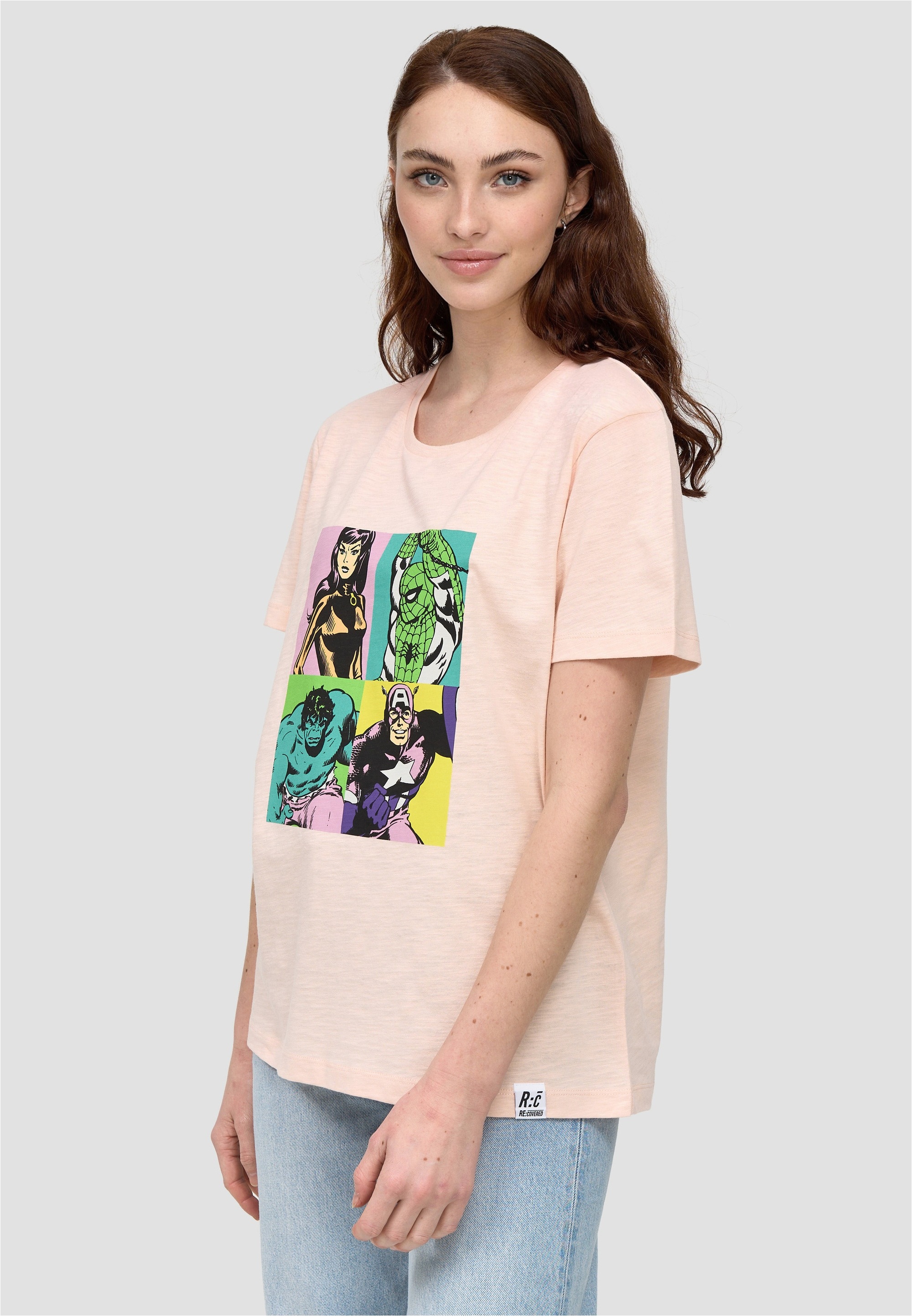 Recovered T-Shirt »Pop Art Portrait«, (1 tlg.), mit coolem Print