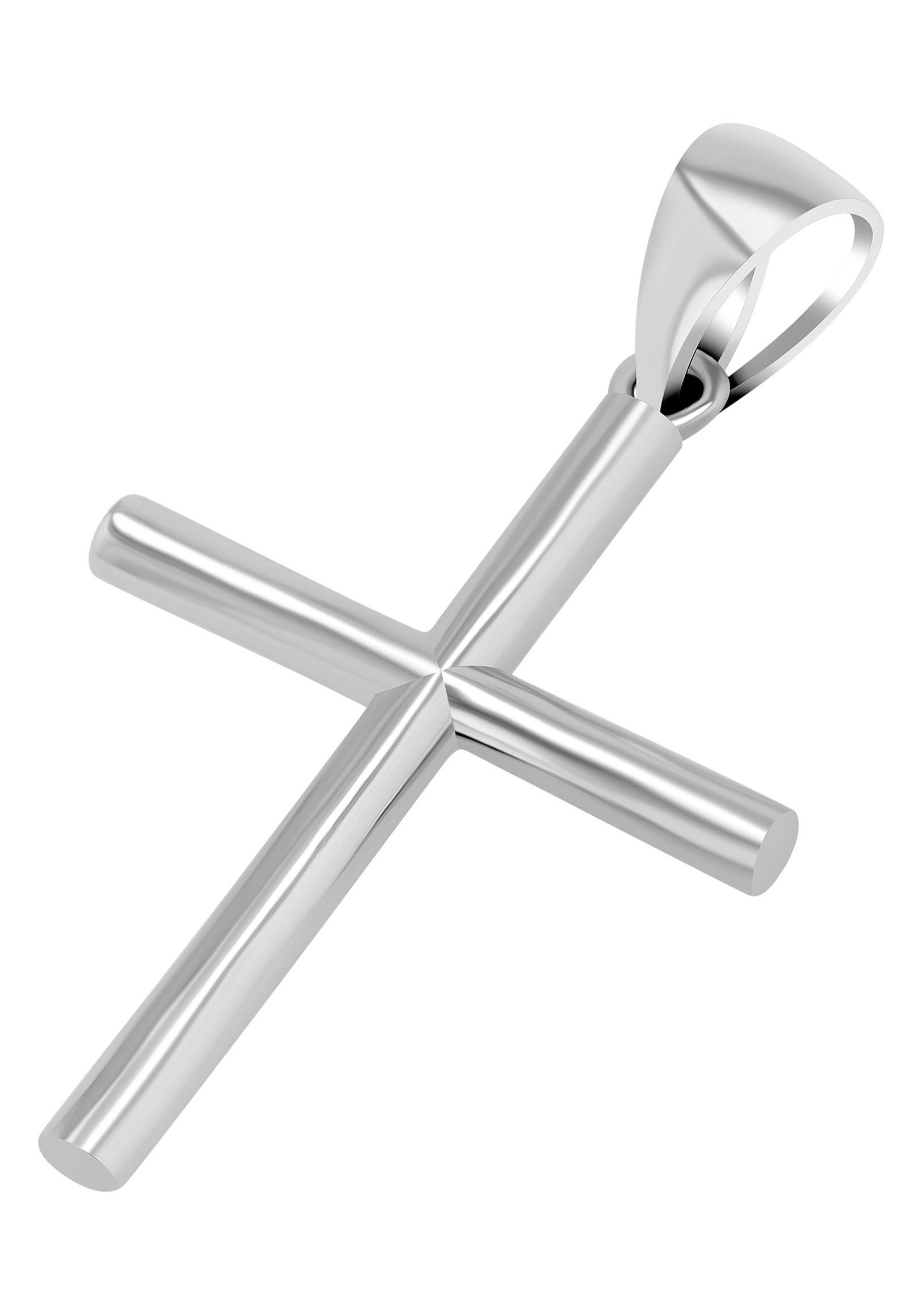 AKZENT Kreuzanhänger »"Flavio" aus 925 Sterlingsilber, rhodiniert, langlebig«