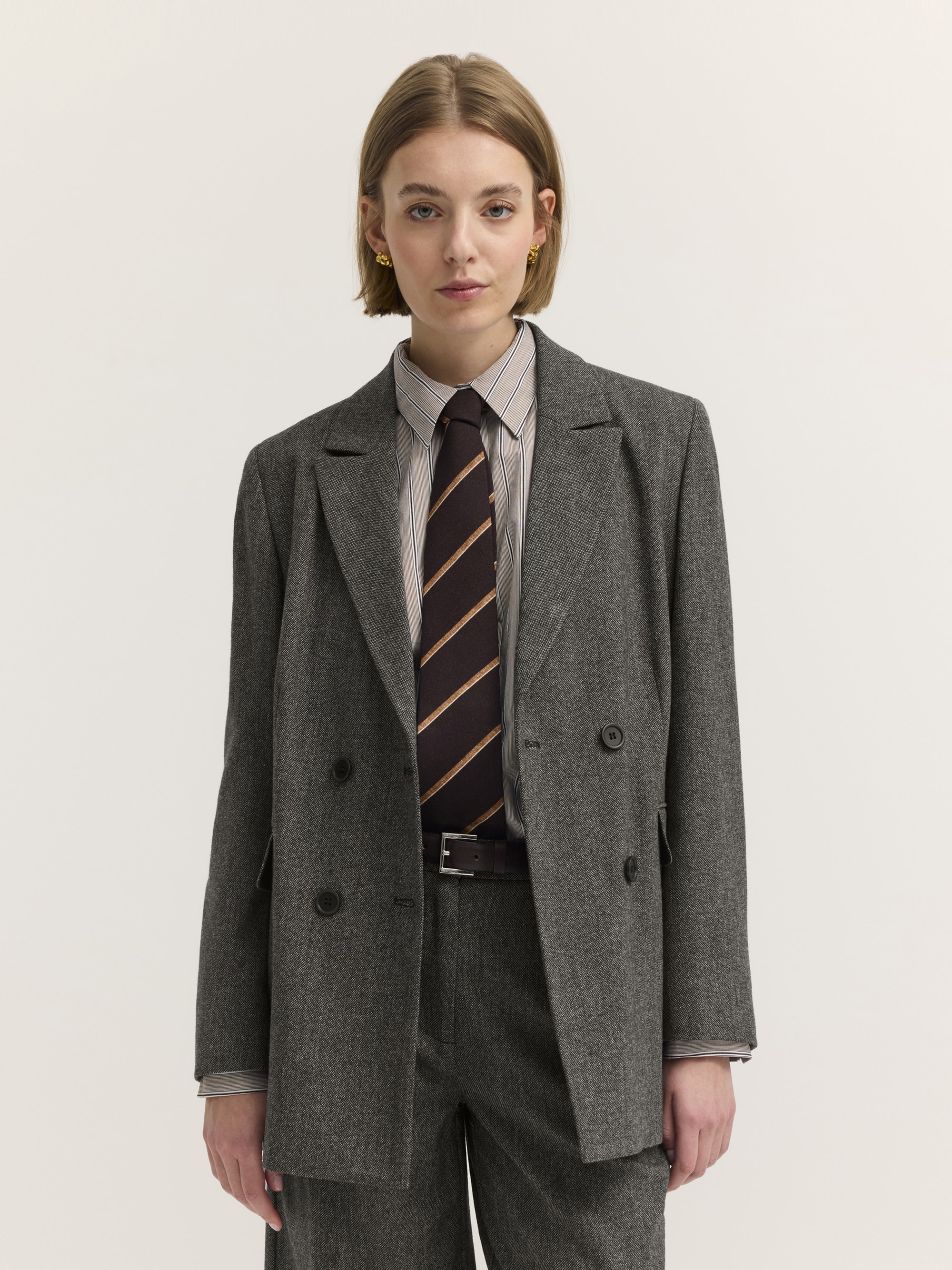 bugatti Kurzblazer "Regular Fit" Regular Fit Wollmix Zweireihig