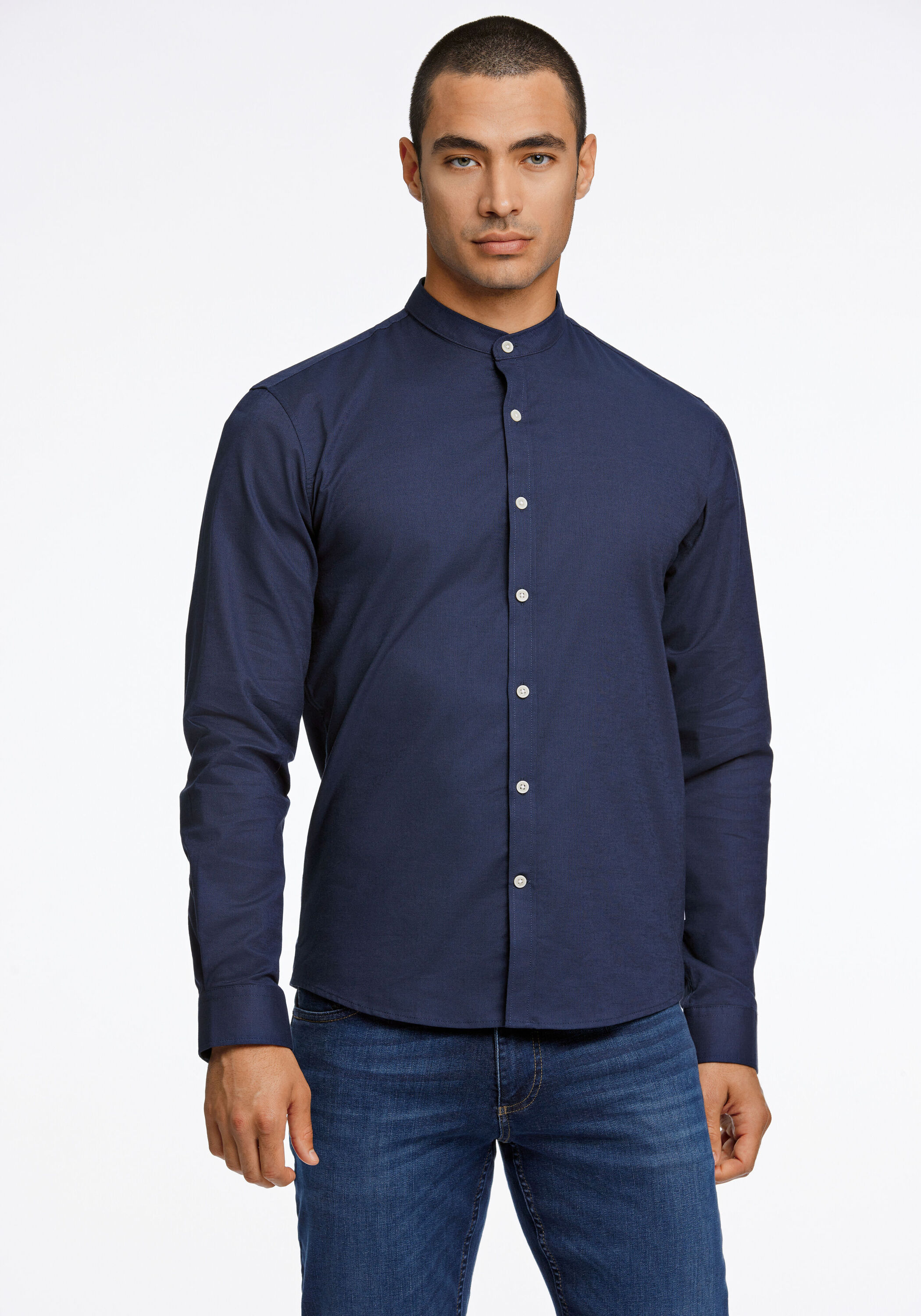 LINDBERGH Businesshemd "Oxford-Hemd (Langarm) Slim Fit"