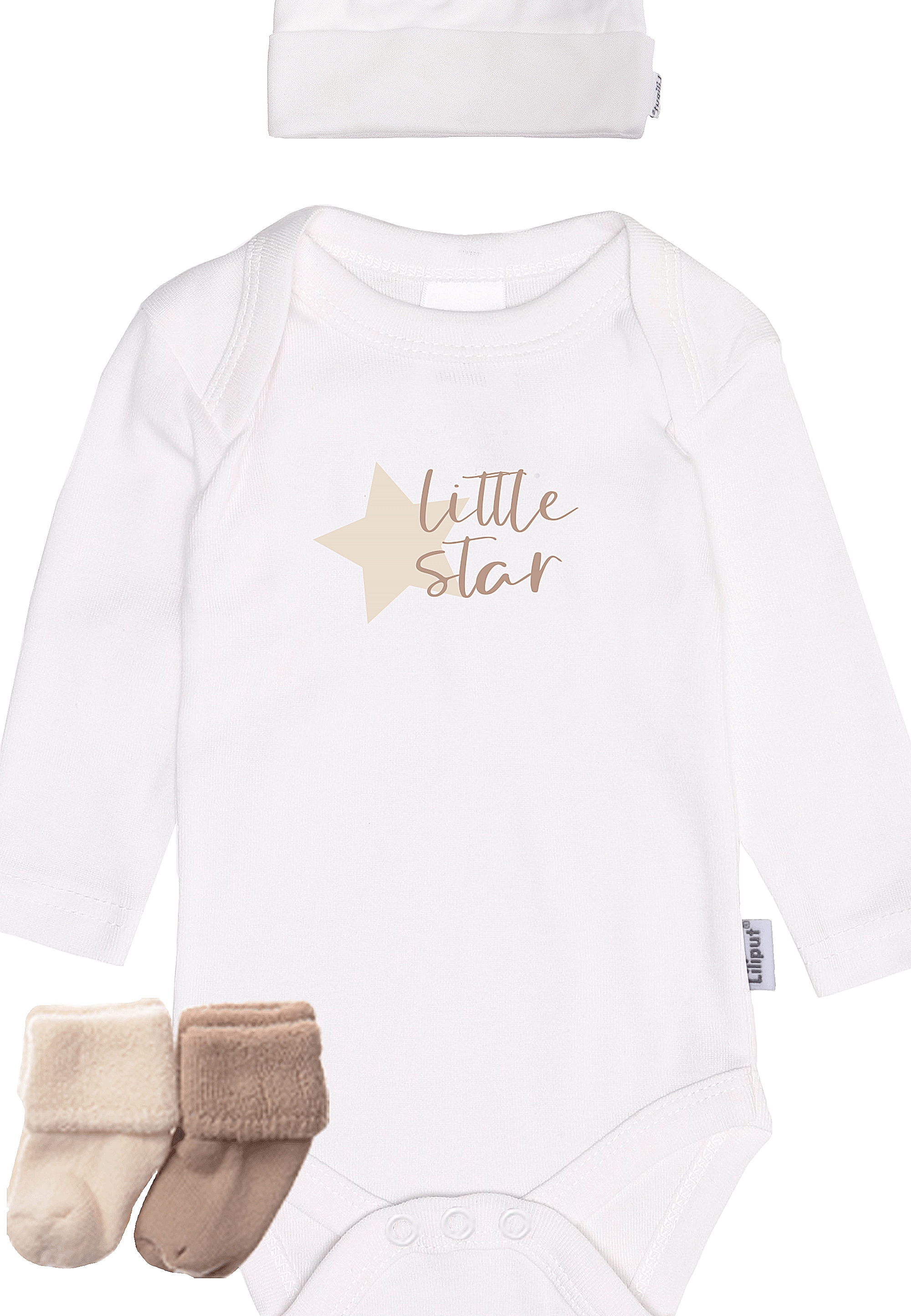 Liliput Erstausstattungspaket »Little Star«, bestehend aus Body, Mütze und zwei Paar Söckchen