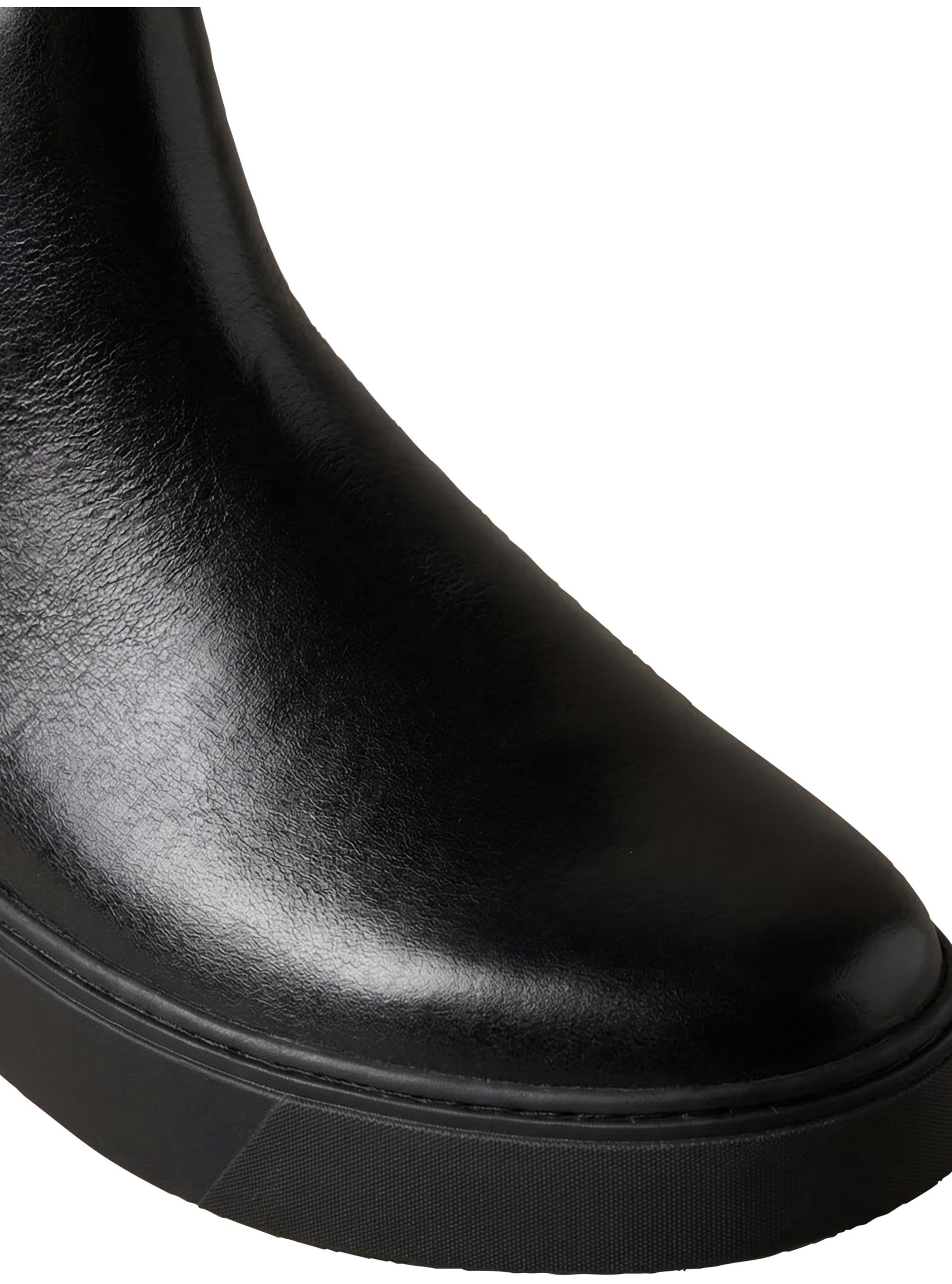 Calvin Klein Chelseaboots »HYBRID CLEAN CHELSEA WAX LTH«  Plateauboots, Stiefelette mit elastischen Stretcheinsätzen