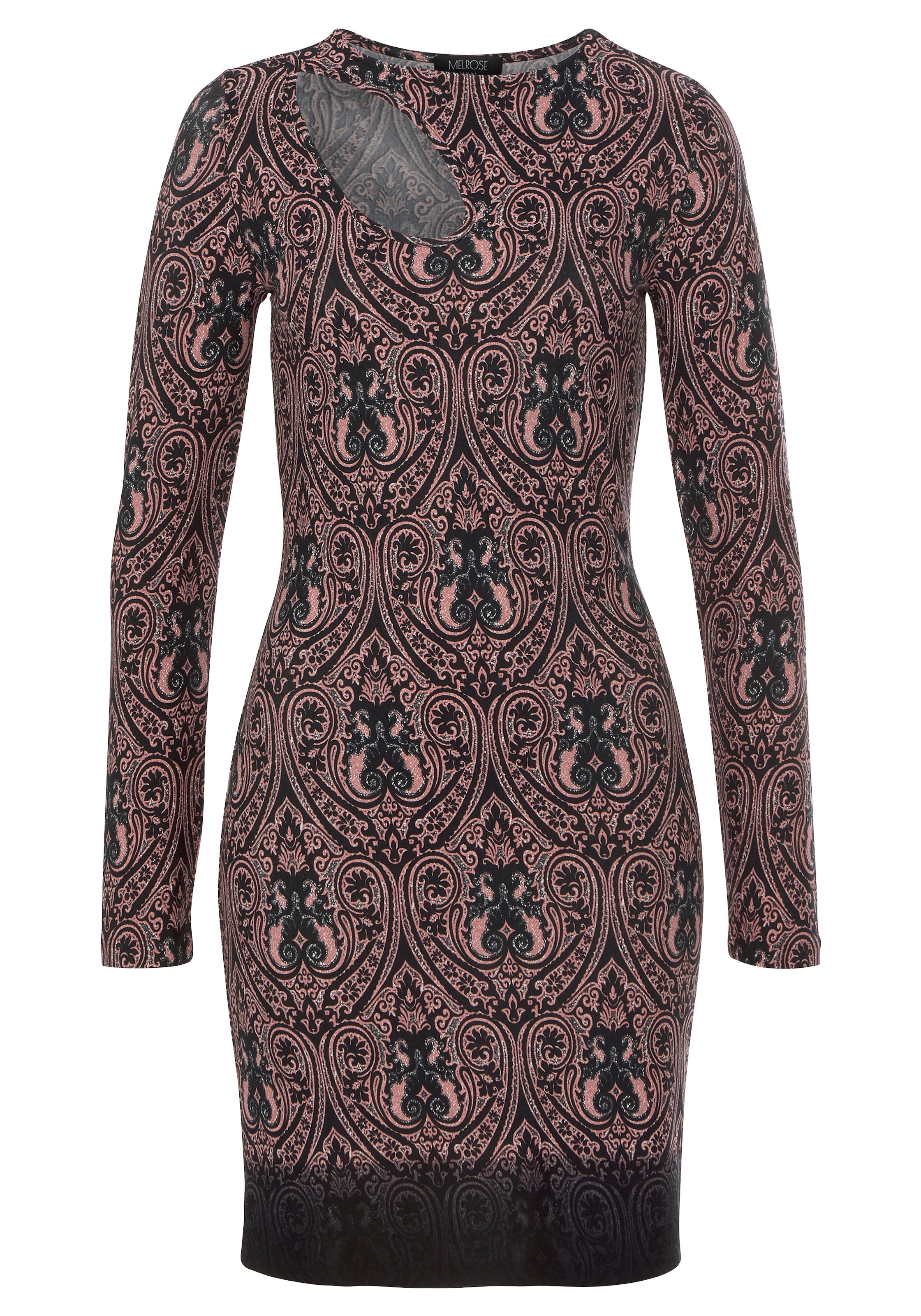 Melrose Jerseykleid, mit Cut-Out und Paisley-Muster - NEUE KOLLEKTION  online bestellen | BAUR