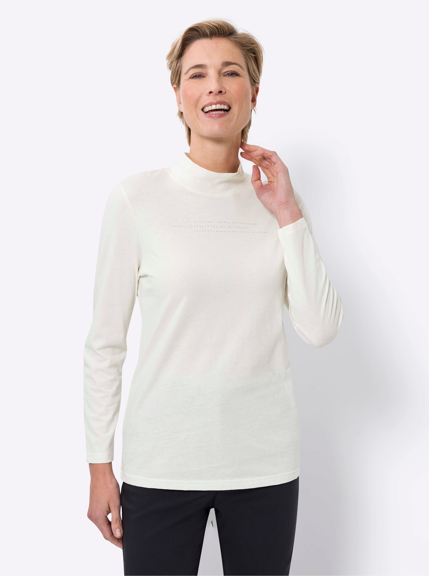 Classic Basics Stehkragenshirt "Stehkragen-Shirt" 1 Stk. tlg. günstig online kaufen