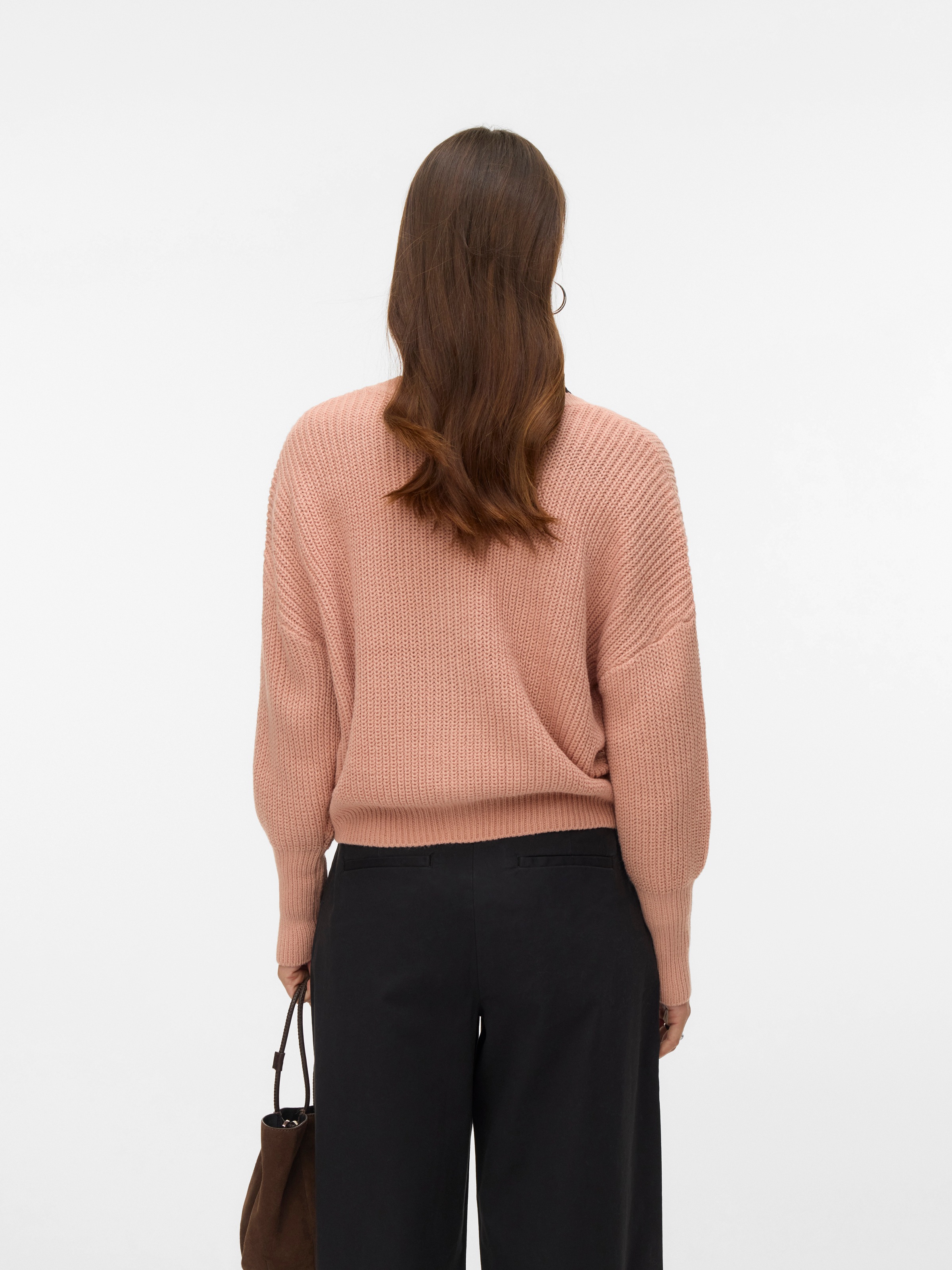 Vero Moda Strickjacke "VMLEA LS V-NECK CUFF CARDIGAN NOOS" Rippstrick günstig online kaufen