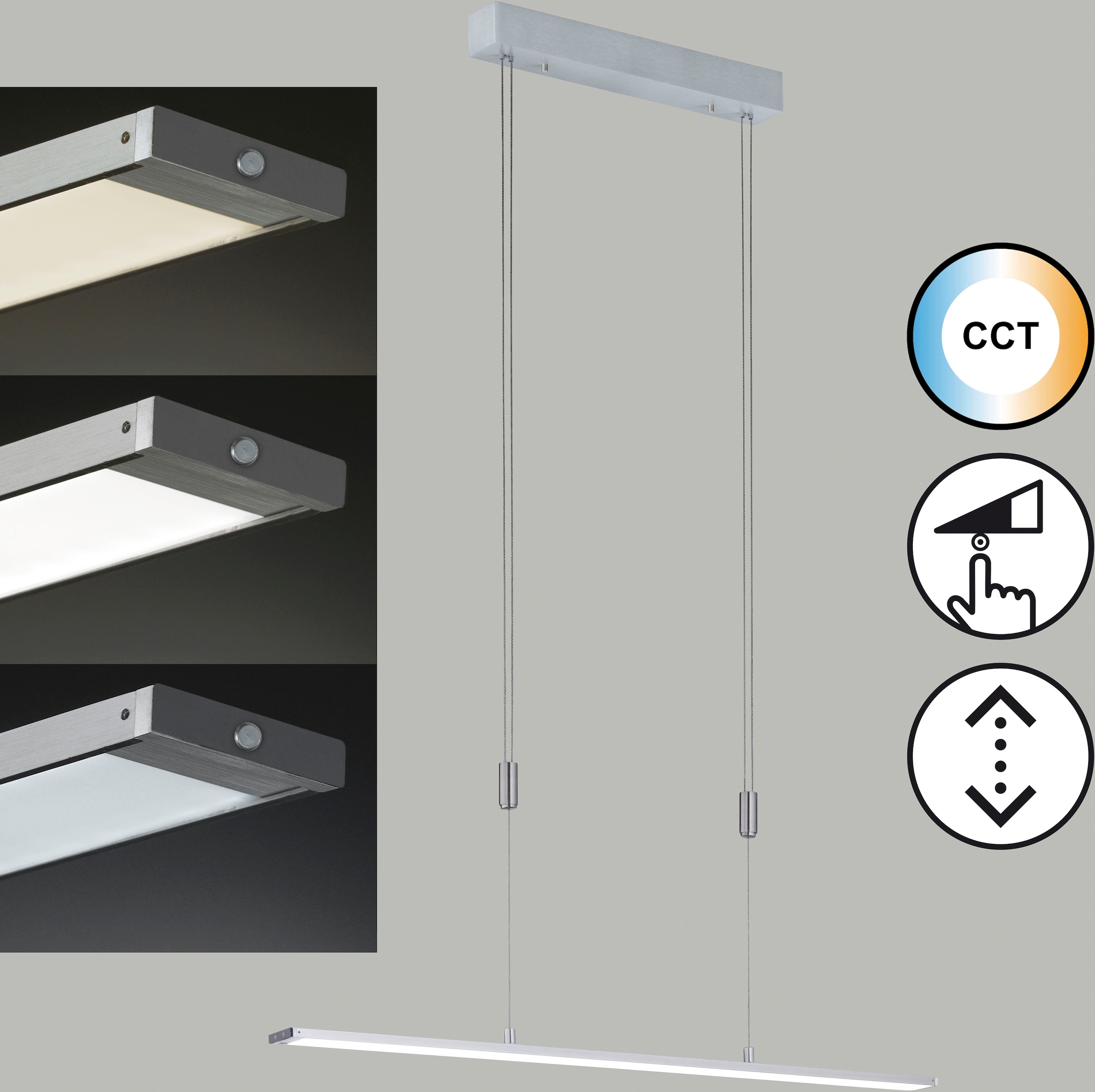 FISCHER & HONSEL Pendelleuchte »Metz«, Leuchtmittel LED-Modul | LED wechselbar, langlebige LED, dimmbar