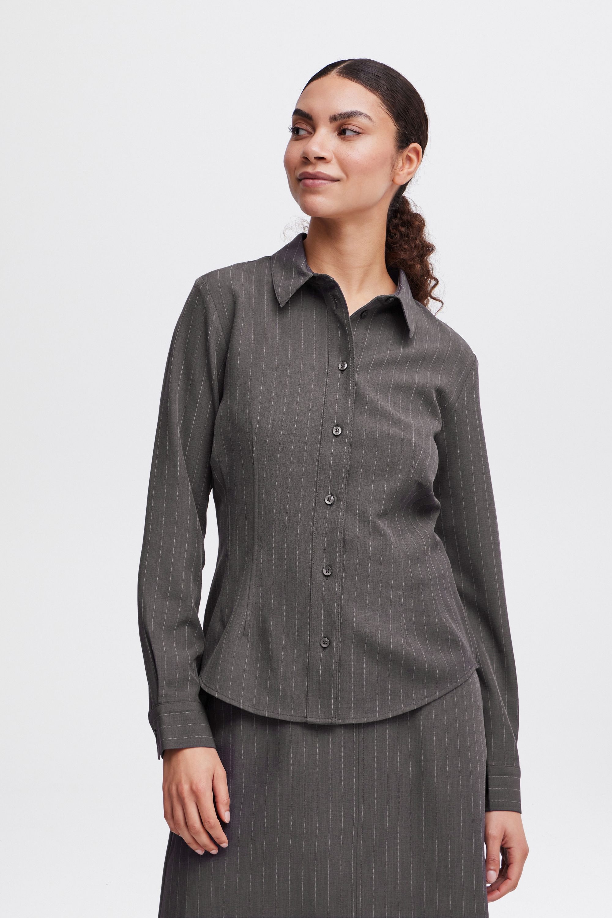 b.young Tunika »Langarmbluse BYMMMIDDE SHORT SHIRT -«