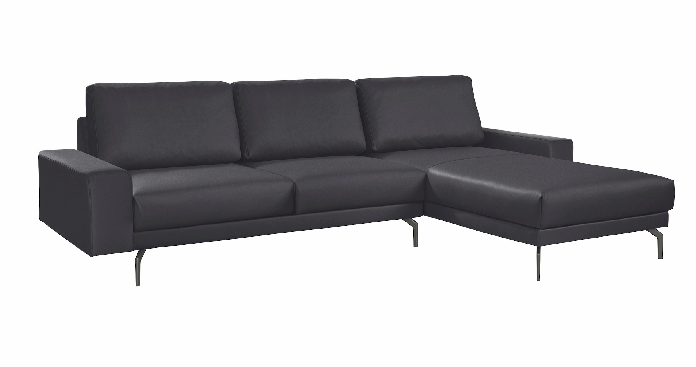 Creation BY ROLF BENZ Ecksofa »CR.450, Designecksofa, Polsterecke, L-Form«, Armlehne breit und niedrig, Alugussfüße in umbragrau, Breite 294 cm