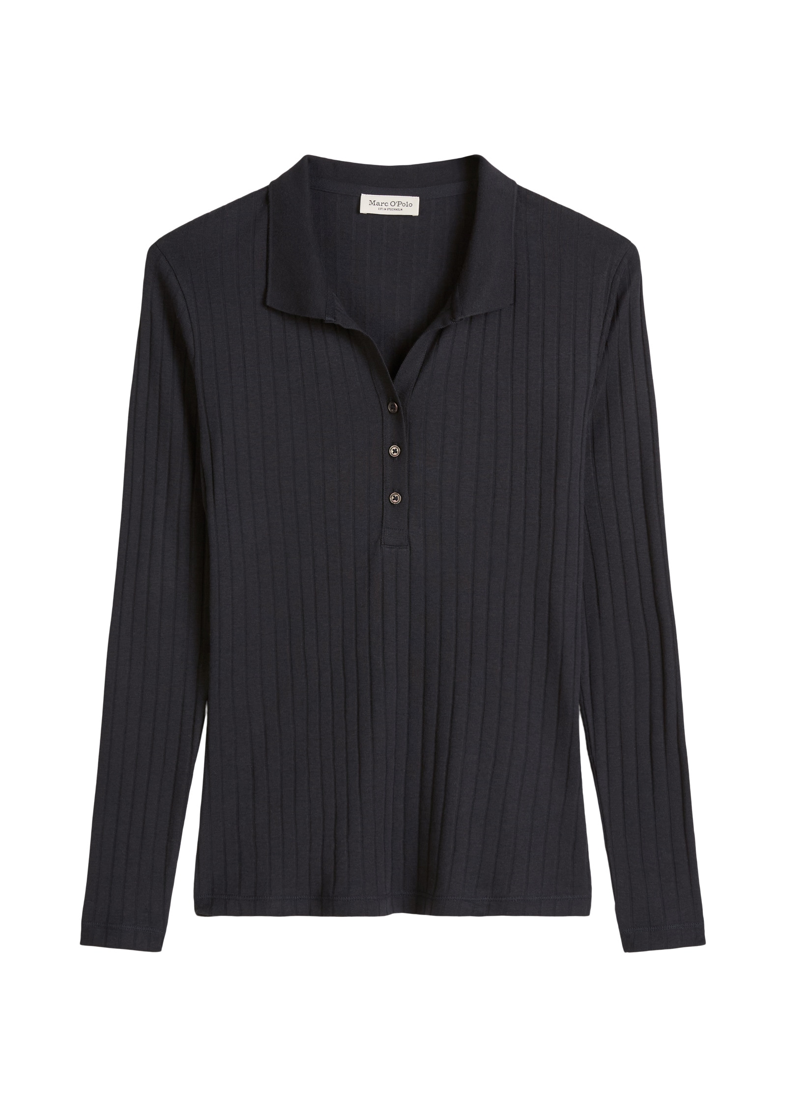 Marc O'Polo Langarm-Poloshirt »aus Organic-Cotton-Modal-Mix«