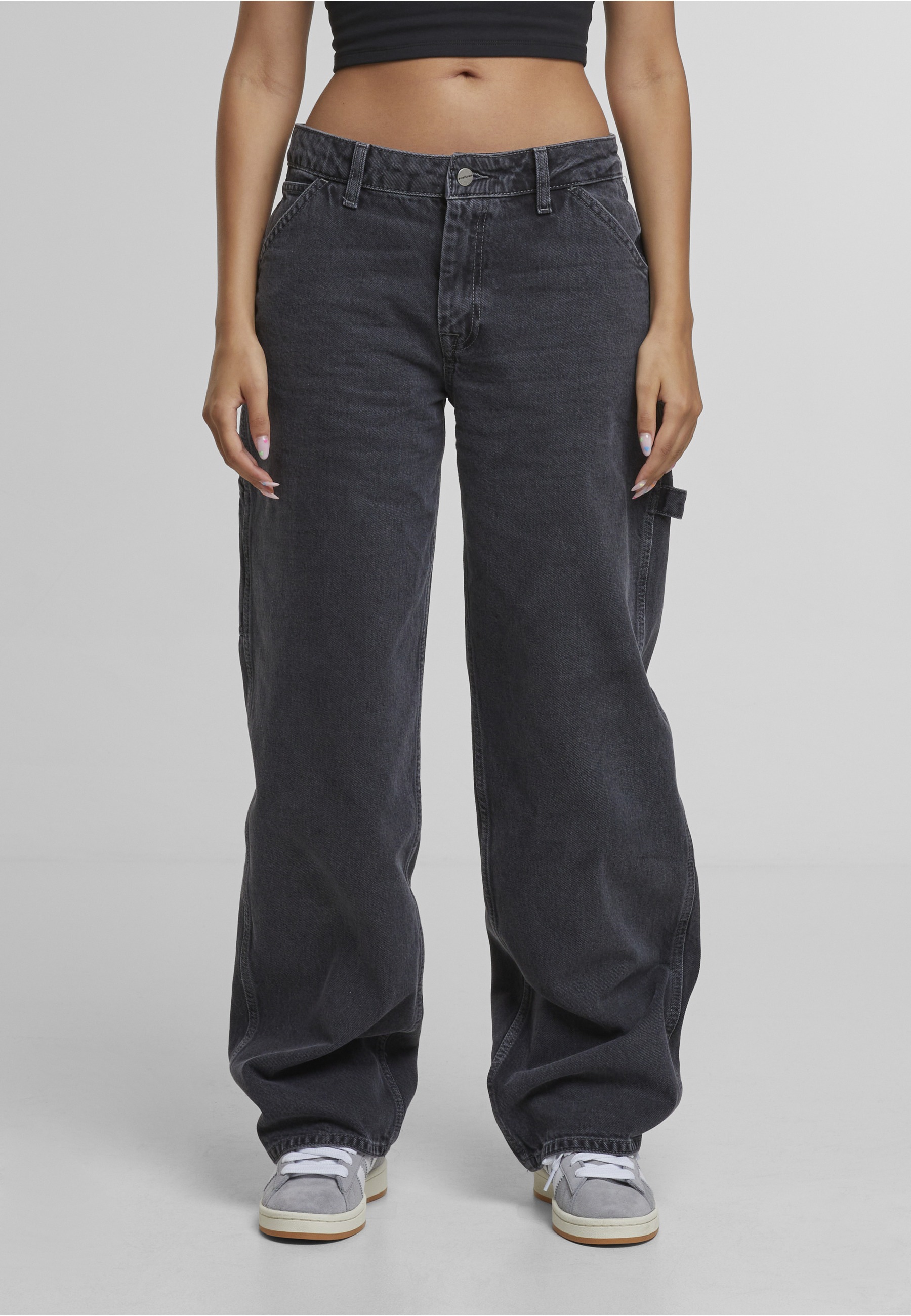 2Y Studios Anela Worker Baggy Jeans Washed Grey 30 7