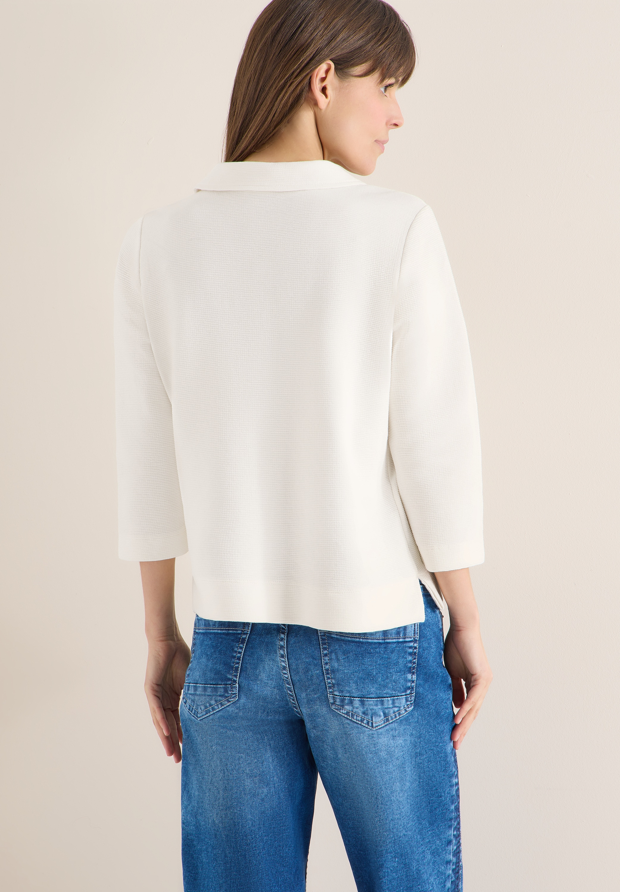 Cecil 3/4-Arm-Shirt mit Polokragen