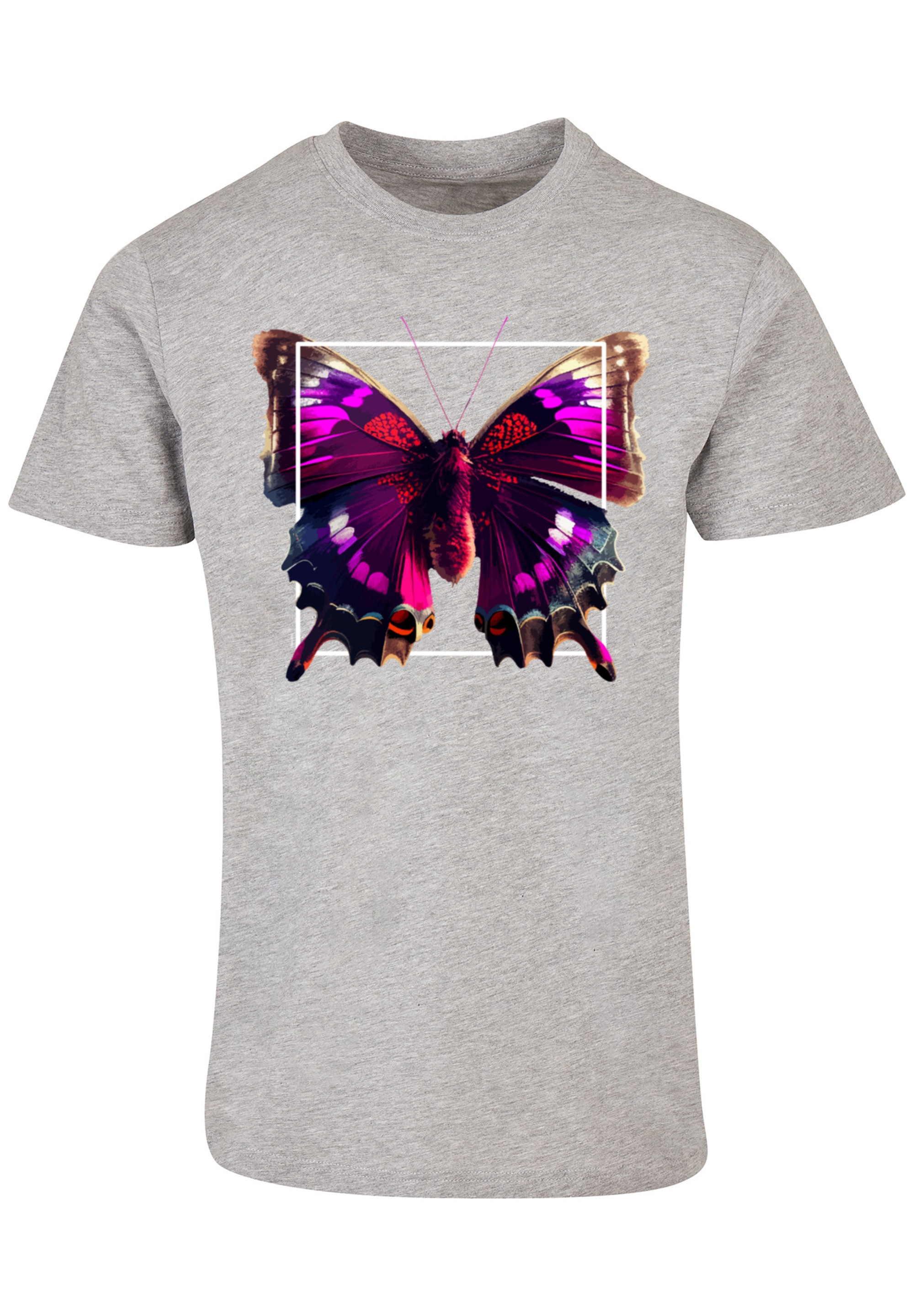 F4NT4STIC T-Shirt "Pink Schmetterling TEE UNISEX" Print günstig online kaufen