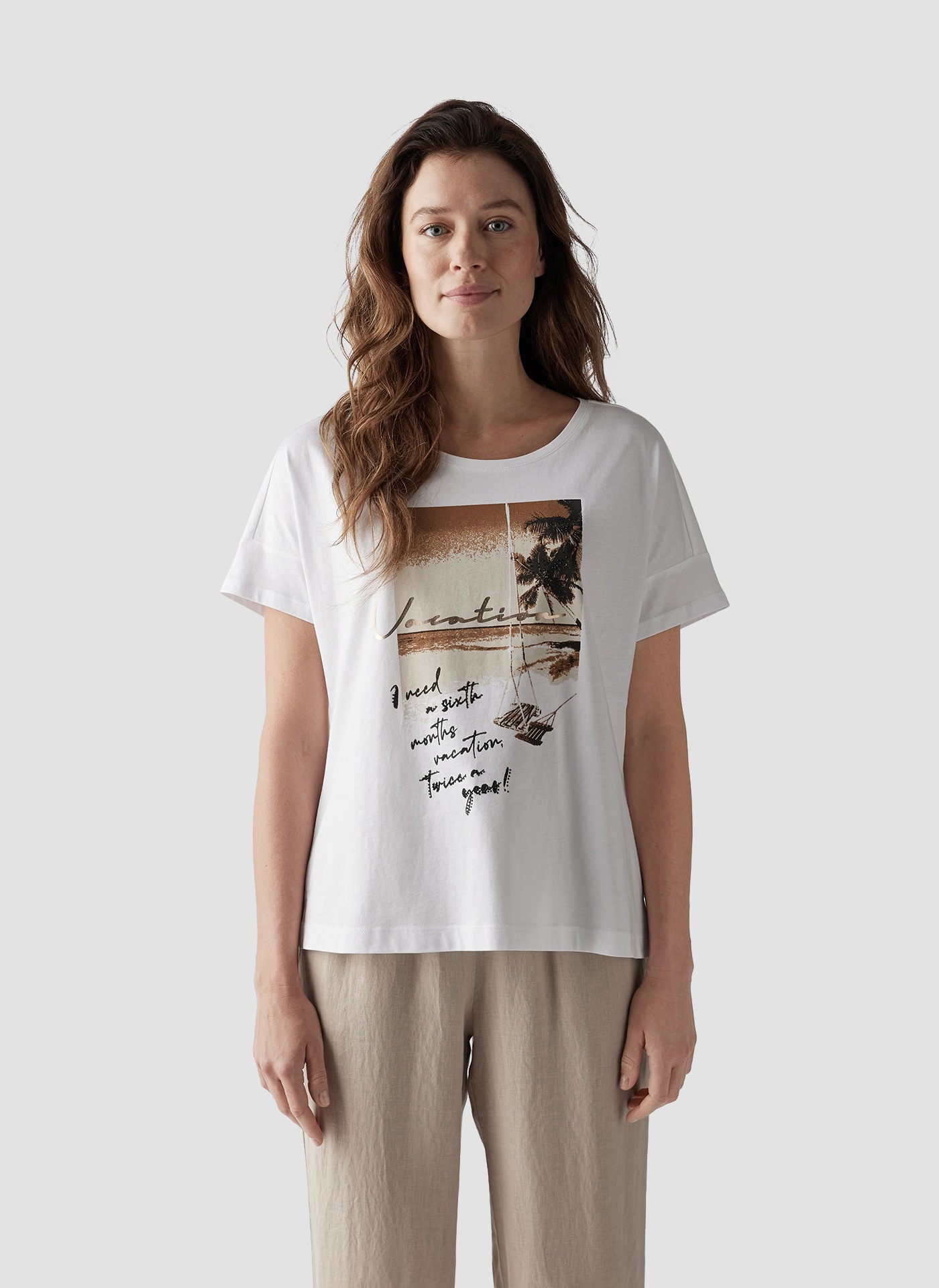 Print-Shirt »LeComte T-Shirt mit Strandmotiv«