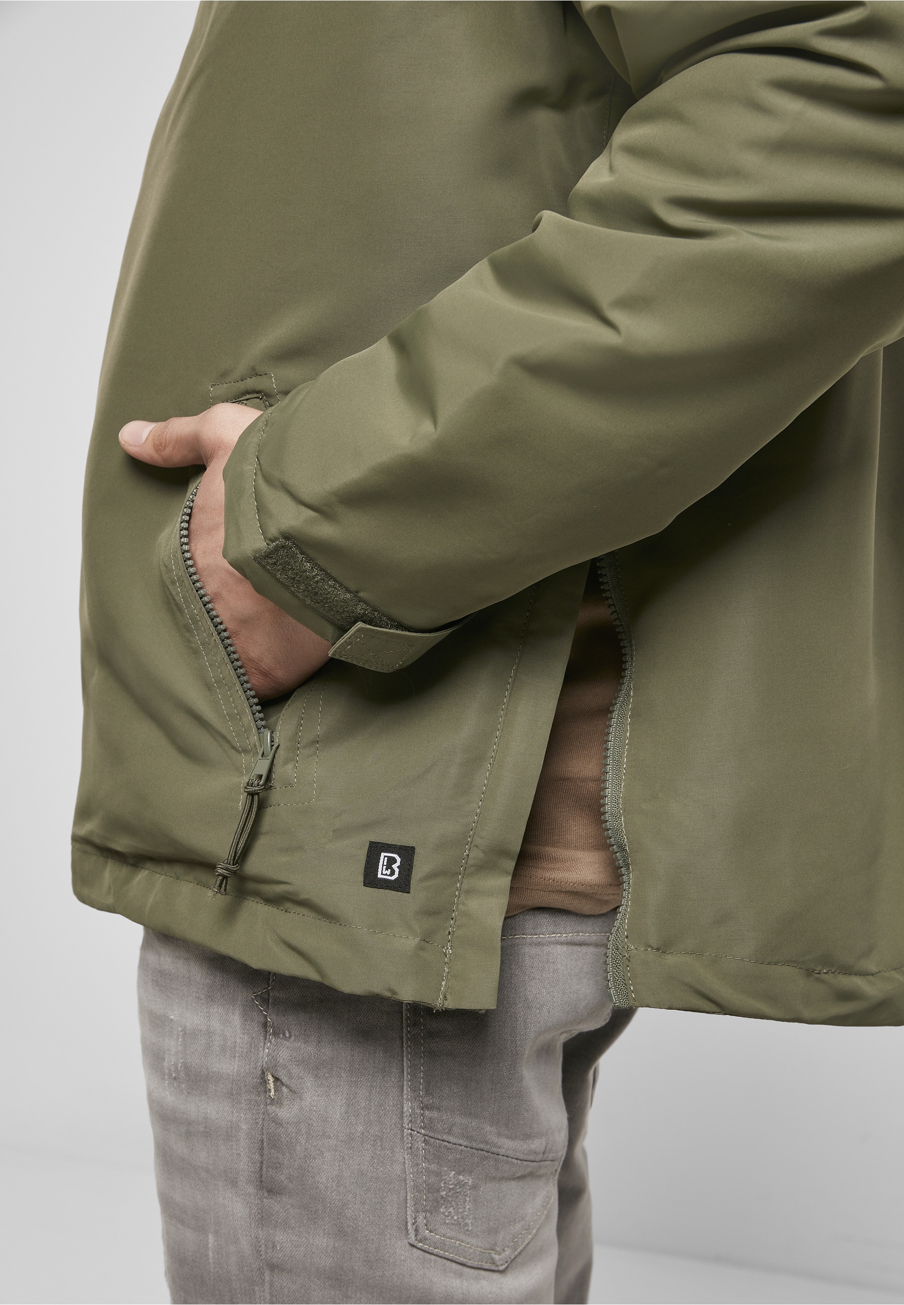 Brandit Allwetterjacke »Brandit Herren Windbreaker Sherpa« 1 Stk. tlg. mit Kapuze