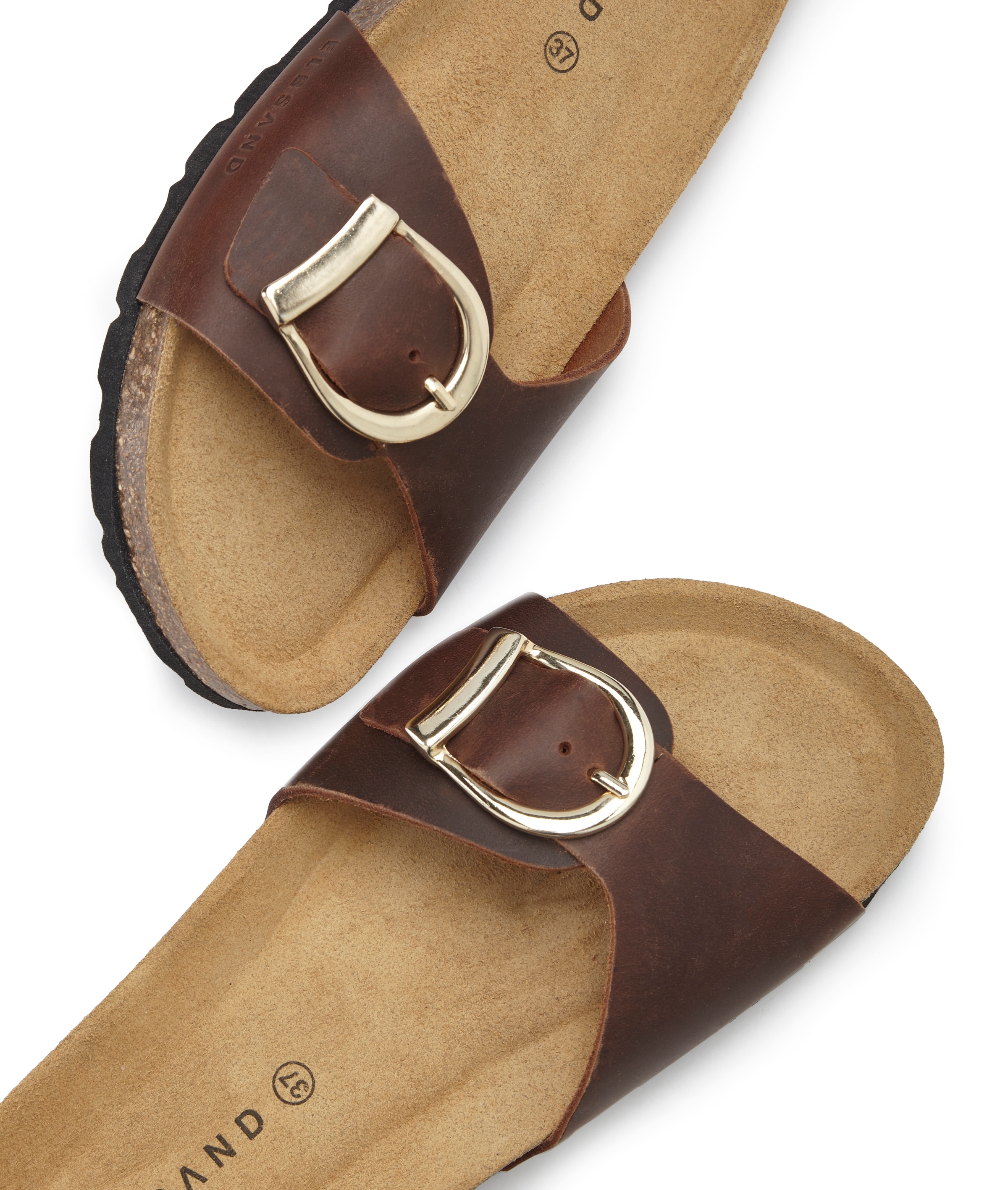 Elbsand Pantolette »Sandale, Mule, offener Schuh, Sommerschuhe, Lederpantolette«  NEU aus Leder mit weichem Korkfußbett