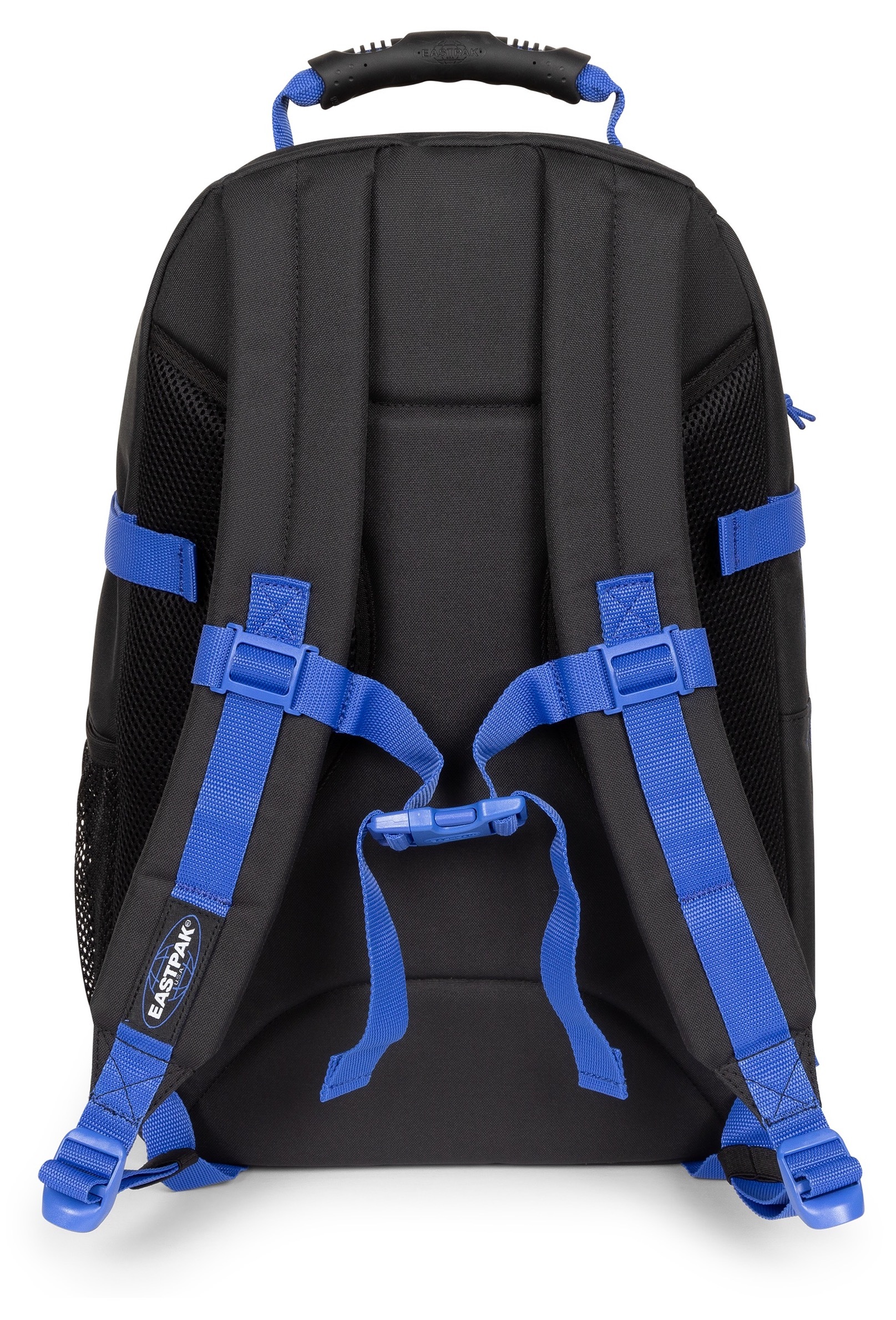 Eastpak Freizeitrucksack »TUTOR Kontrast Black Blue« Schulrucksack mit seitlichem Laptopfach