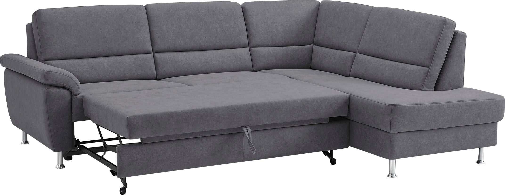 CALIZZA INTERIORS Ecksofa »Onyx L-Form«, Ottomane links oder rechts, wahlweise mit Bettfunktion, Breite 257 cm