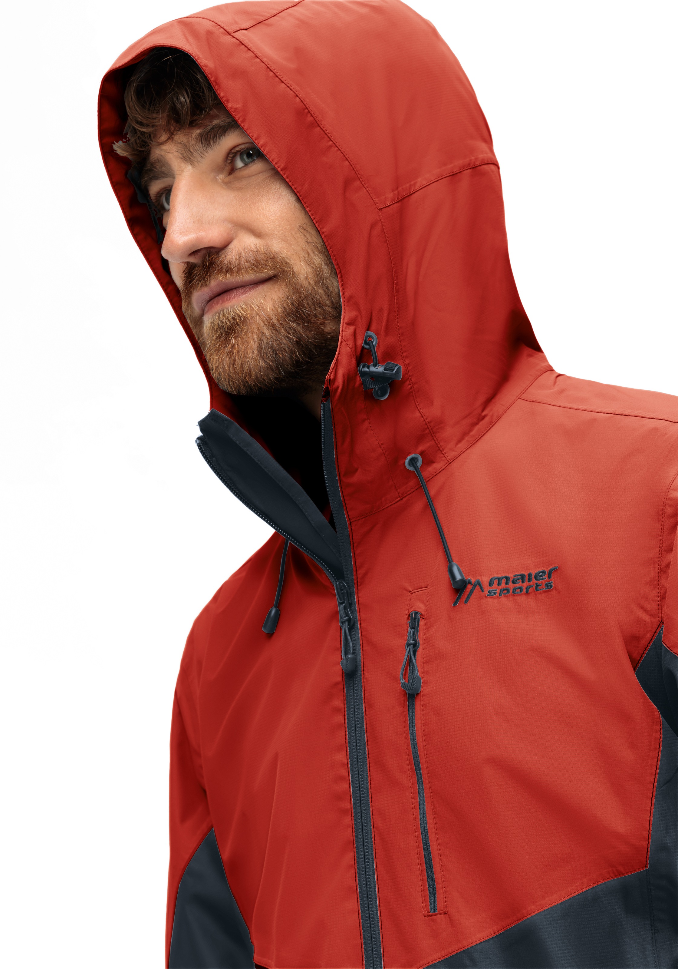 Maier Sports Outdoorjacke »Schlufterkopf M«, Herren Jacke wasserdicht, Funktionsjacke 3 Taschen außen + Innentasche