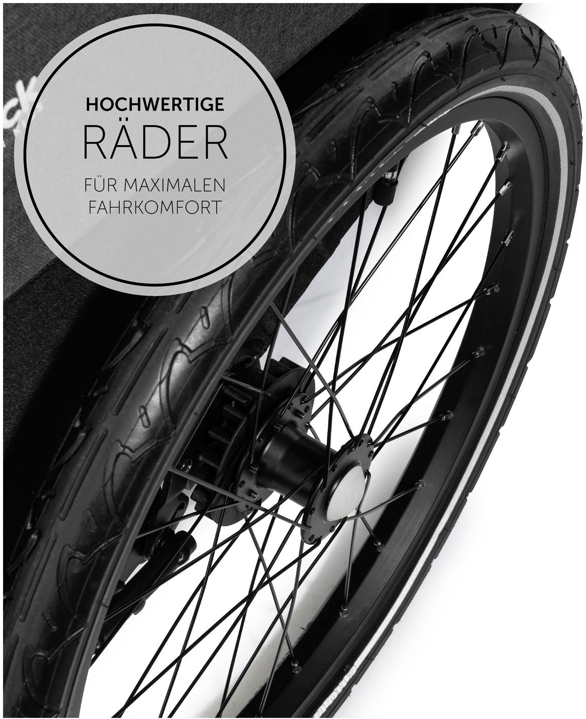 Hauck Fahrradkinderanhänger »2in1 Bike Trailer und Buggy Dryk Duo, melange grey«, für 2 Kinder; inklusive Deichsel