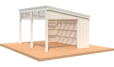 Palmako Holzpavillon »Nova«, mit Oberlicht, BxT: 432x376 cm, naturbelassen kaufen