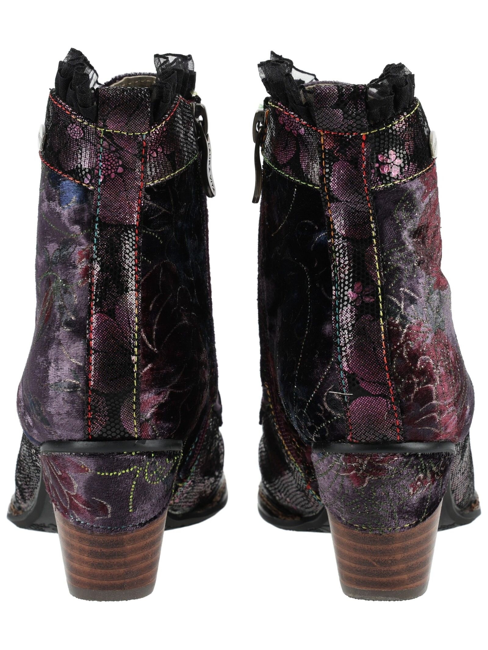 LAURA VITA Schnürstiefelette »LAURA VITA Pumps Leder/Textil«