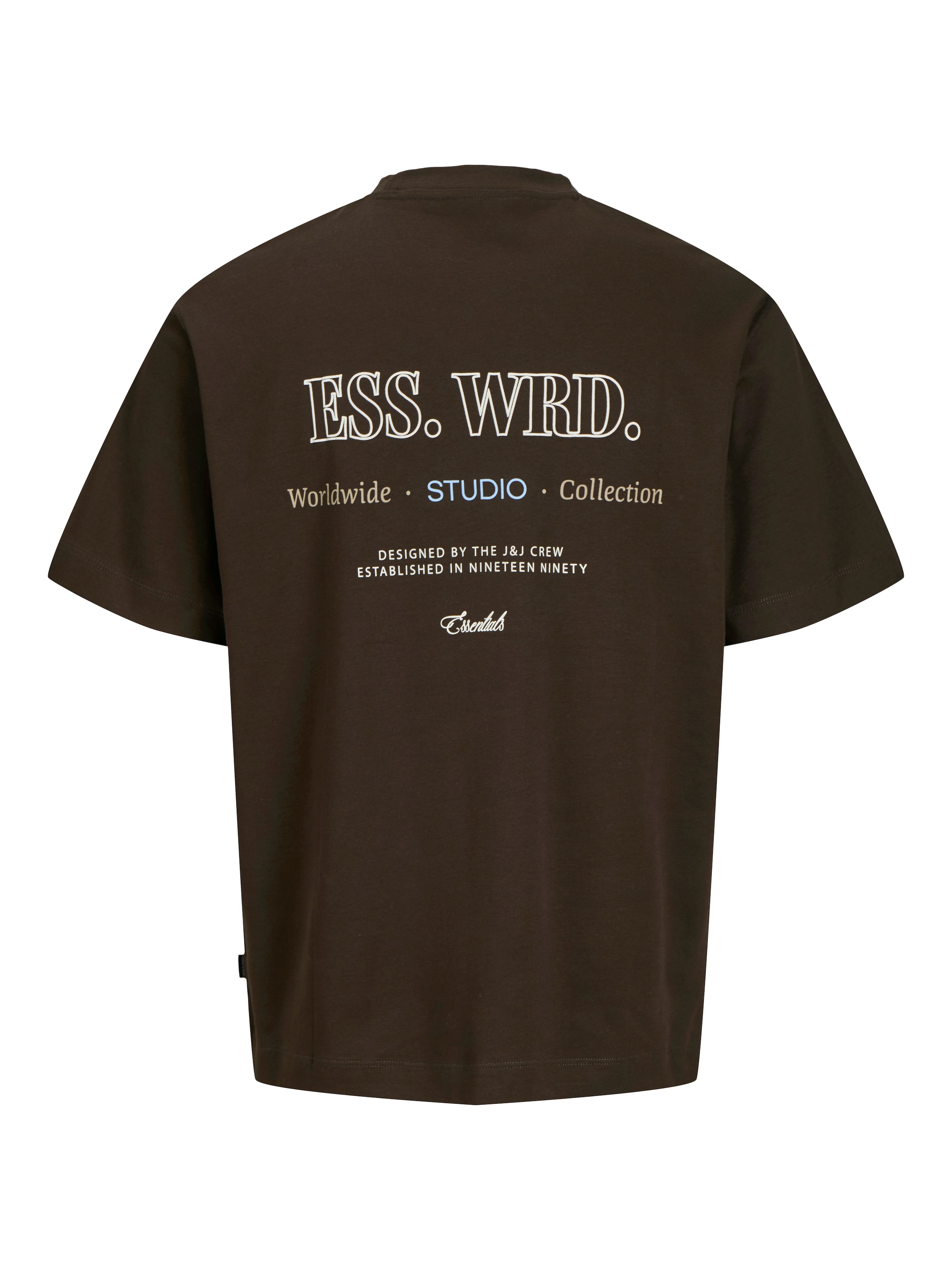 Jack & Jones Rundhalsshirt »JJEURBAN EDGE STUDIO TEE SS O-NECK NOOS«, mit Front und Back Print