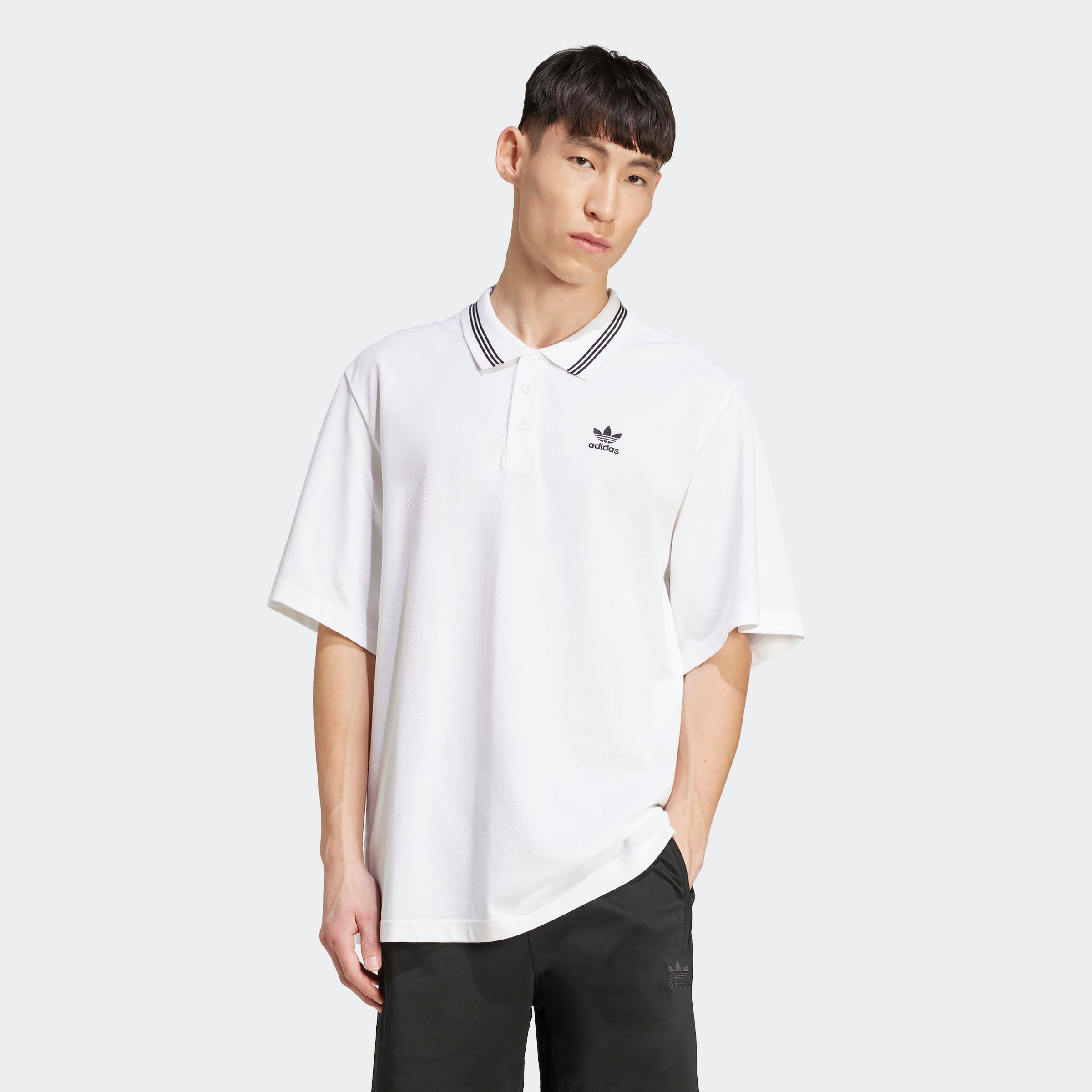 adidas Originals T-Shirt "LOOSE POLO" sportlicher Stil, lockere Silhouette, günstig online kaufen