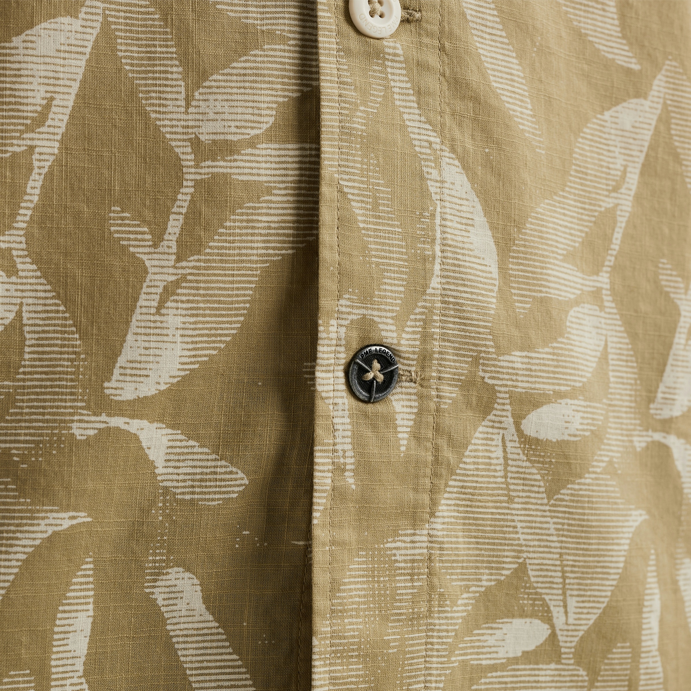 PME LEGEND Kurzarmhemd »Short Sleeve Shirt Print On Ctn Slub«, mit floralem Muster