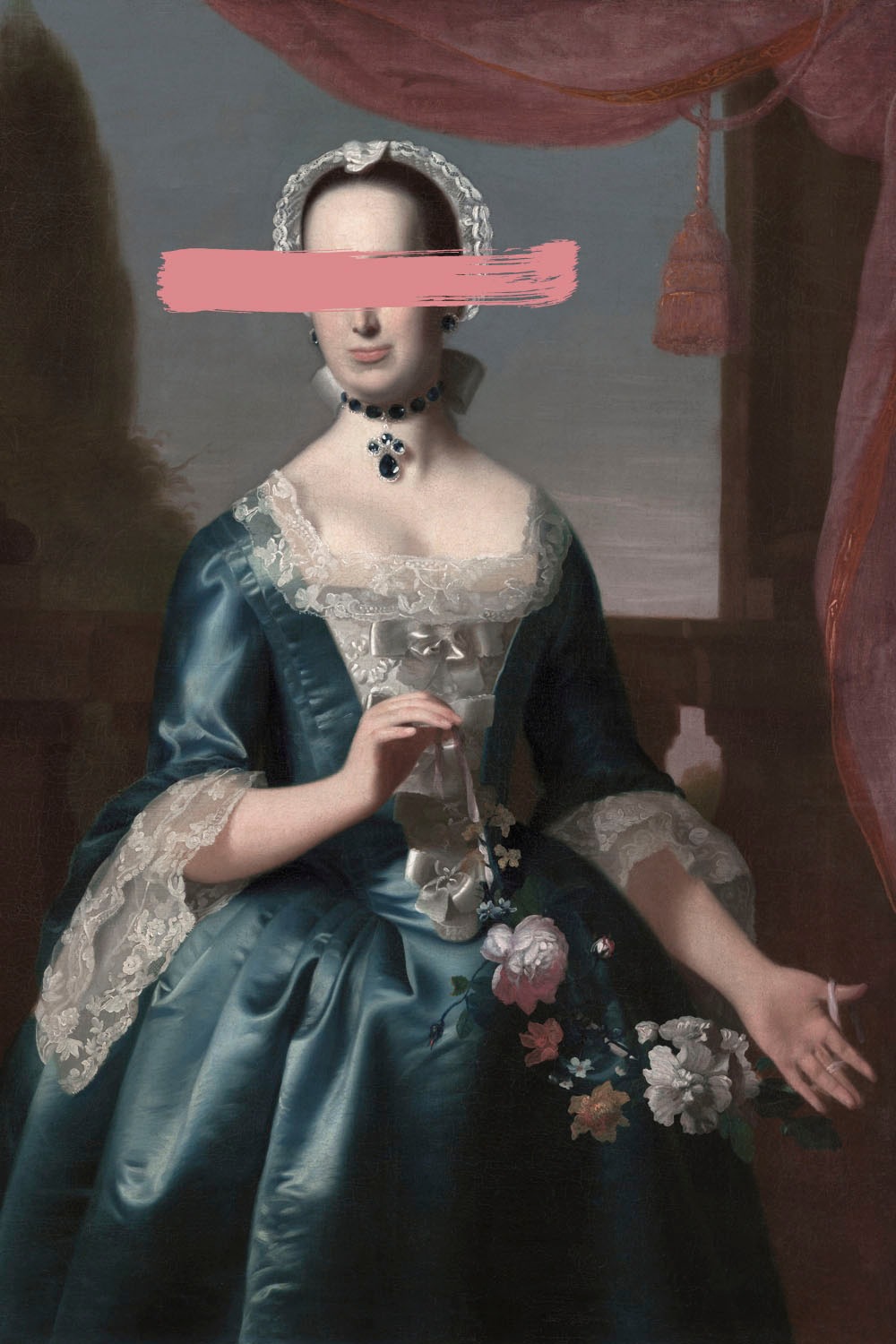 queence Acrylglasbild "Frau mit Farbklecks" Bilder von Frauen  Formen  Frau günstig online kaufen