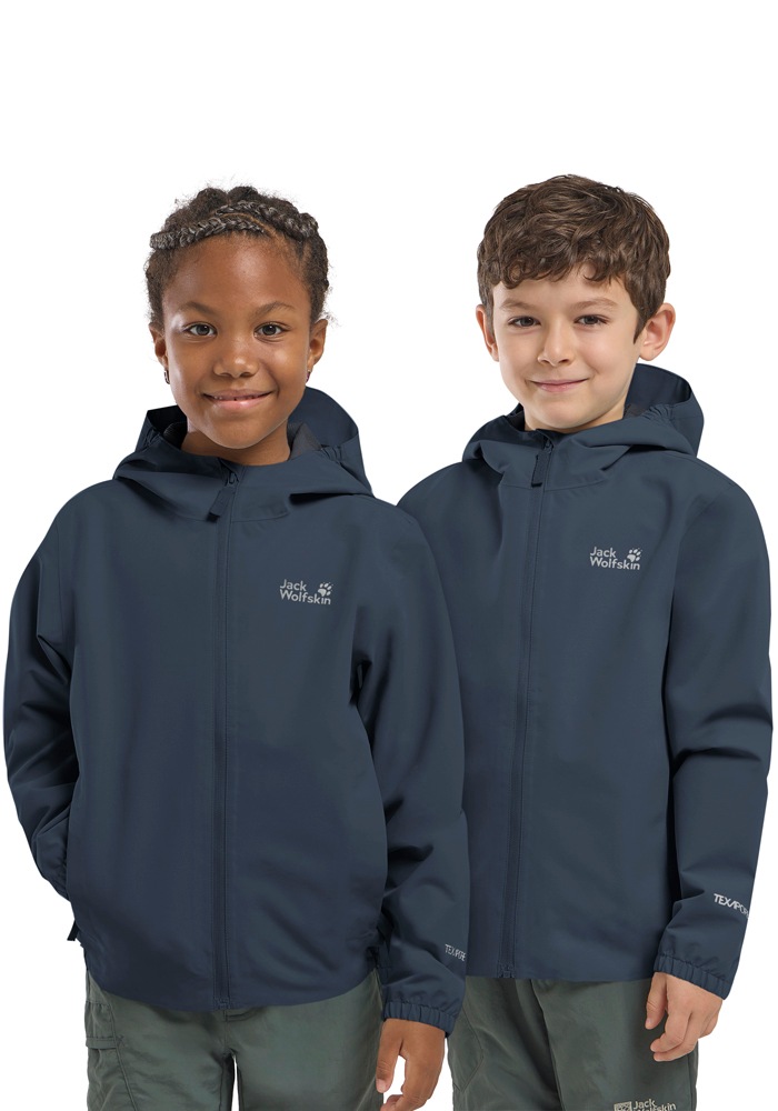 JACK WOLFSKIN Kinder Outdoorjacke "FLAZE JACKET K"midnightsky, Gr. 152, Obermaterial: 100% POLYESTER; Futter: 100% POLYESTER, Jacken