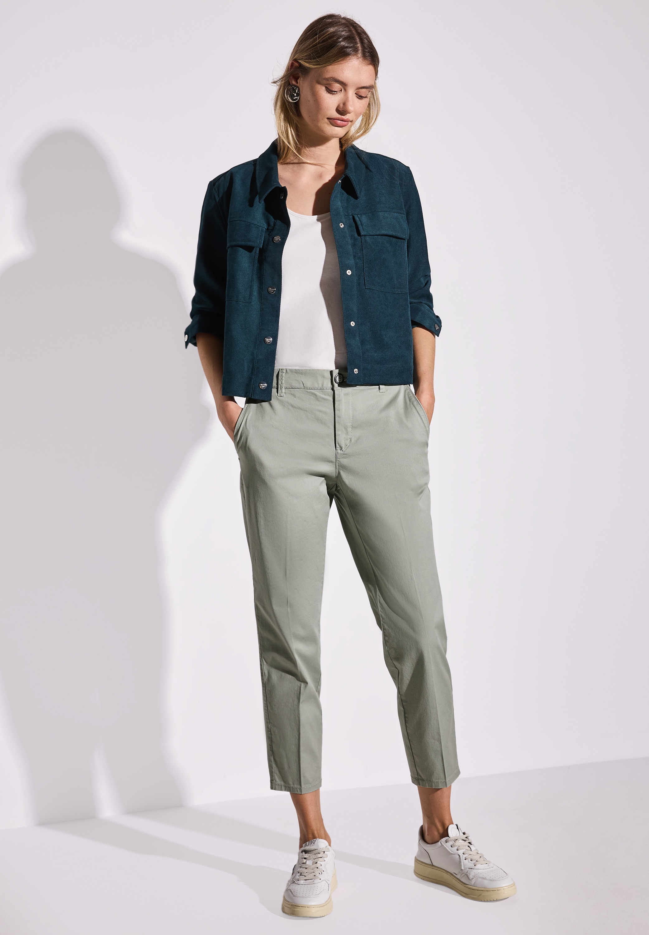 STREET ONE Chinohose, Middle Waist