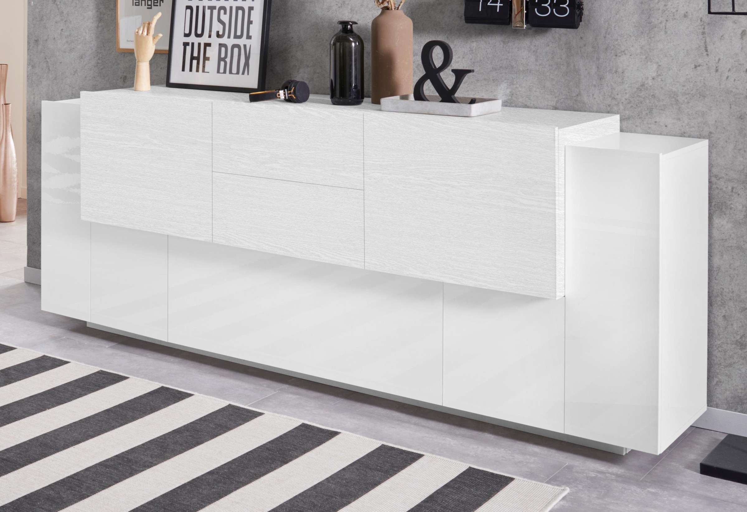 INOSIGN Sideboard "Coro, Kommode, Schrank, Kredenz, grifflos mit Einlegeböd günstig online kaufen