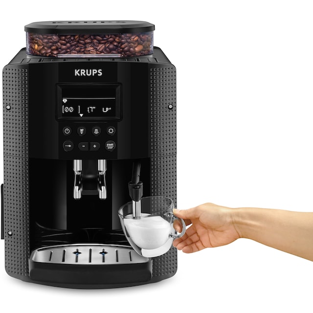Krups Kaffeevollautomat »EA8150«, Arabica Display, LCD-Display,  Speichermodus, Dampfdüse für Cappuccino | BAUR