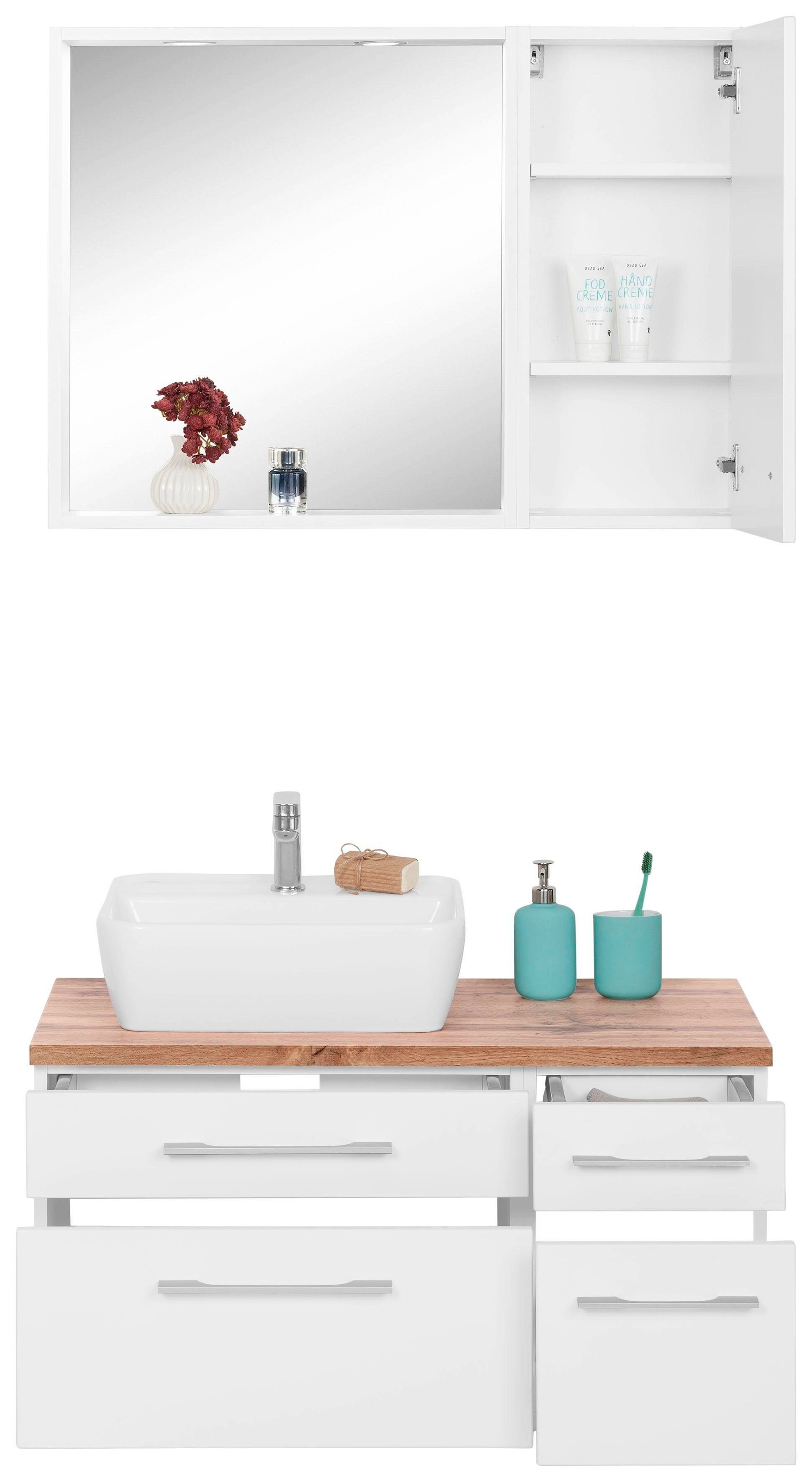 welltime Badmöbel-Set "Davos" 3 Stk. tlg. günstig online kaufen