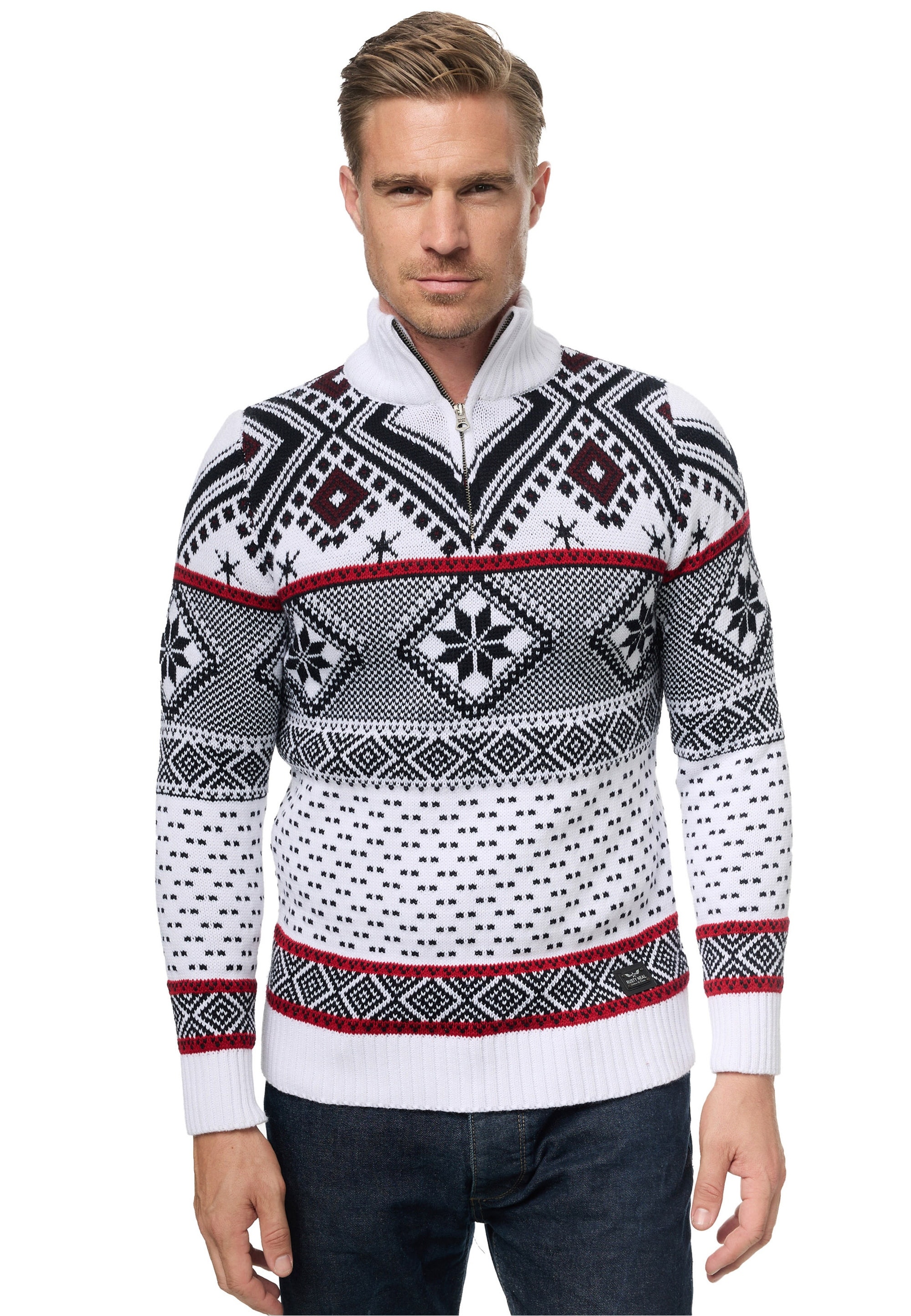 Rusty Neal mit winterlichem Muster