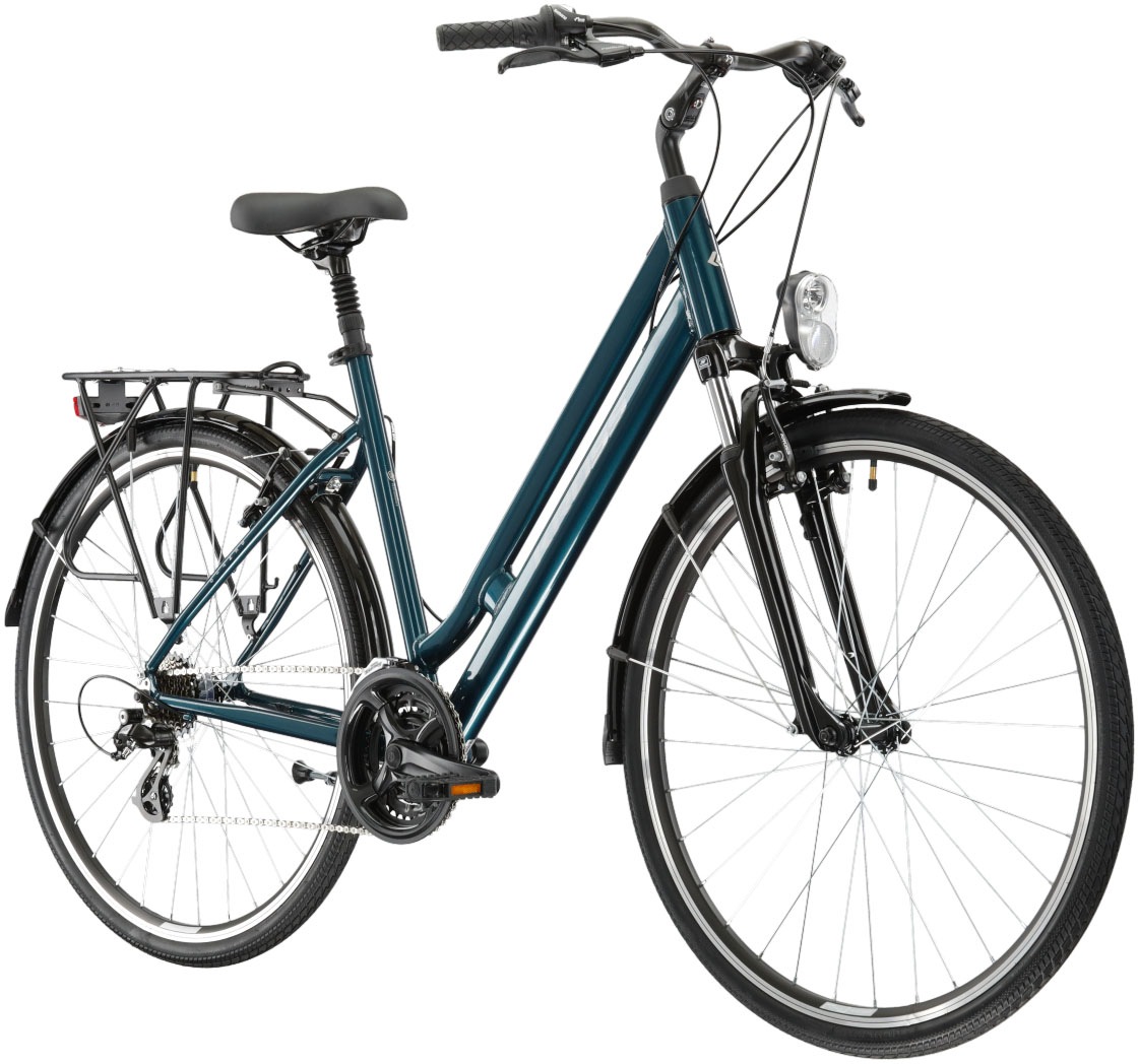 Kross Cityrad »KROSS Citybike Sentio 2.0 blau 21 Gänge«, 21 Gang, Shimano, ALTUS M310 Schaltwerk, Kettenschaltung