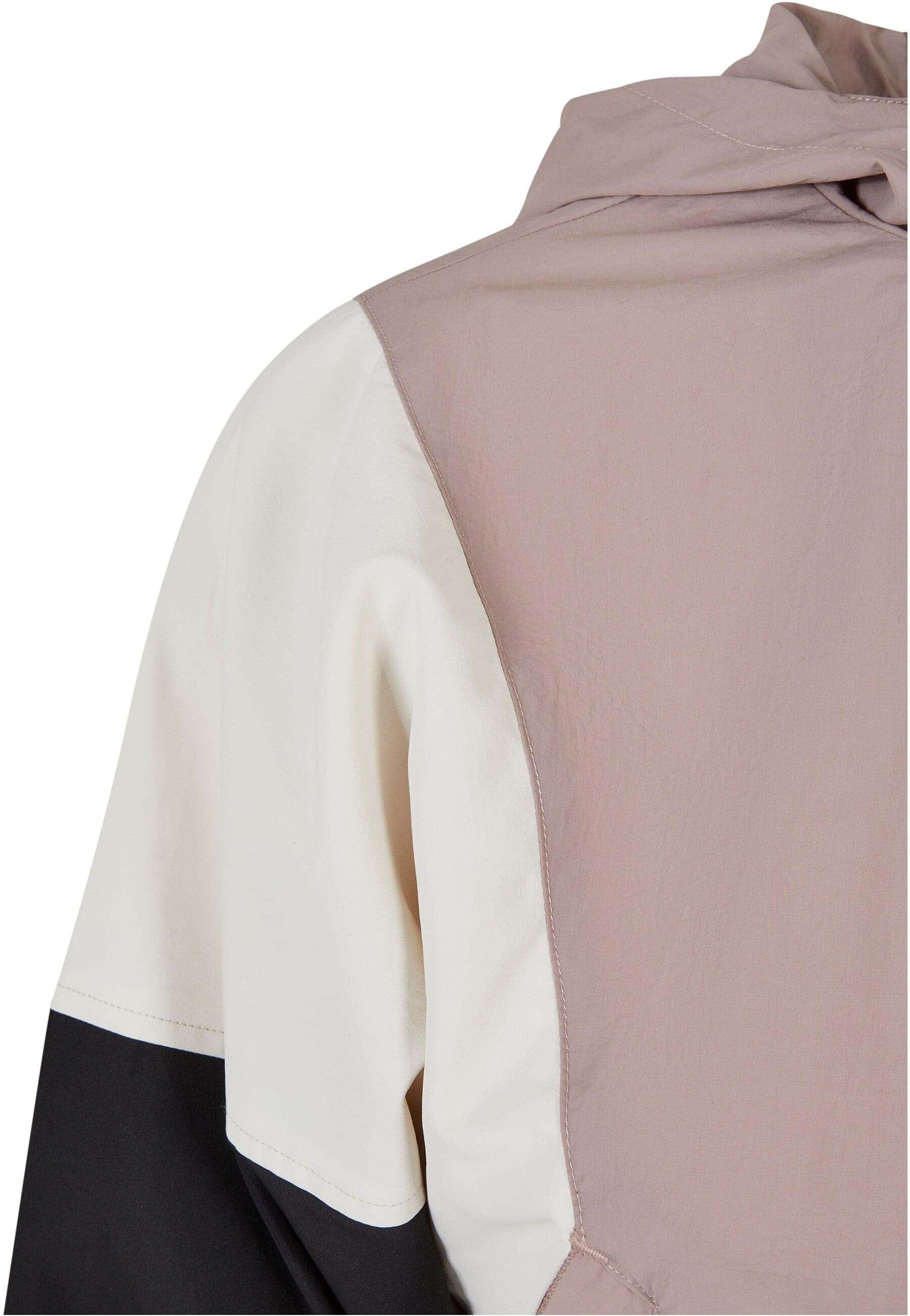 URBAN CLASSICS Allwetterjacke »Urban Classics Damen Ladies Short 3-Tone Crinkle Jacket«, (1 St.), mit Kapuze