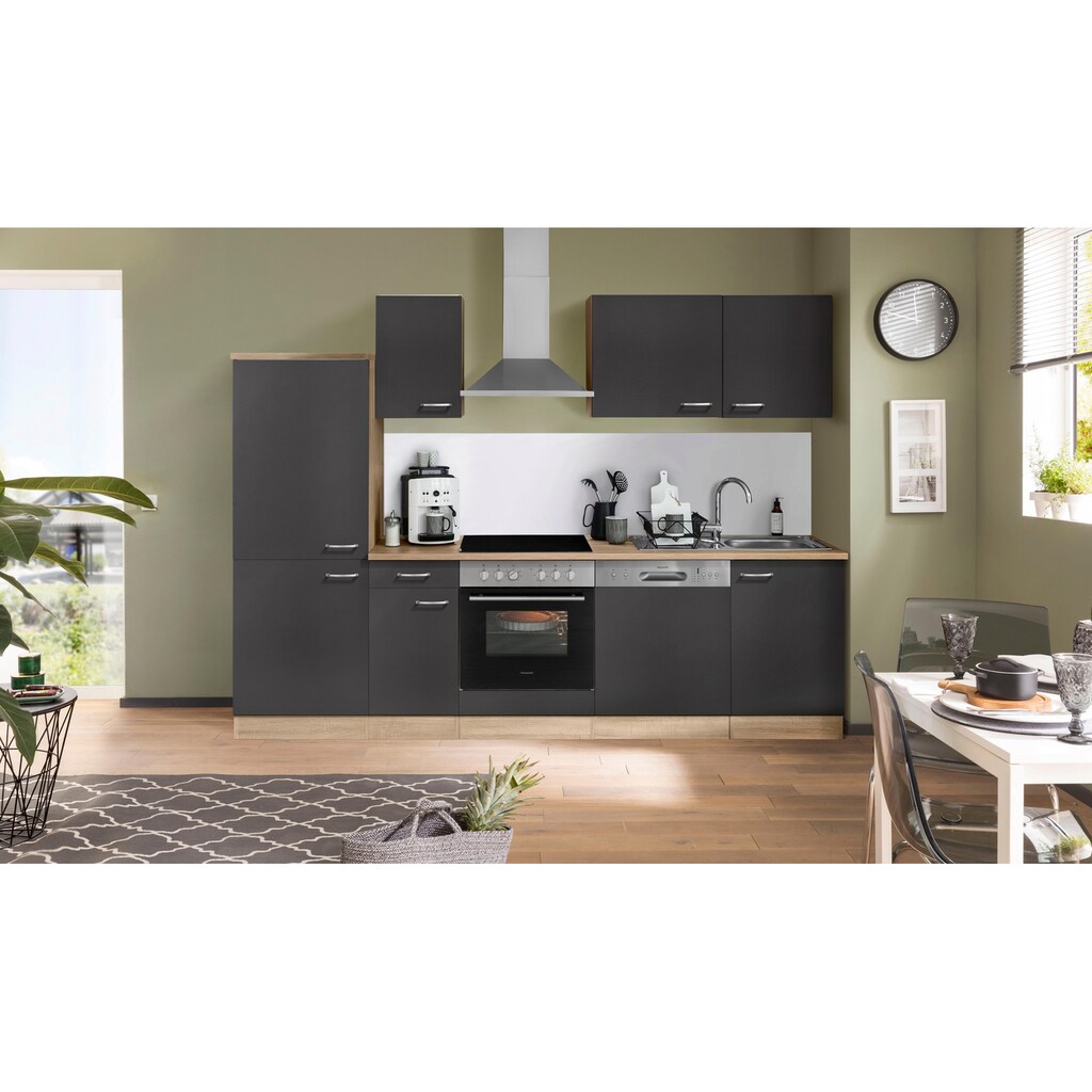 OPTIFIT Küchenzeile »Parare«, 210 bzw. 270 cm mit Hanseatic E-Geräten, wahlweise mit oder ohne Kühlschrank