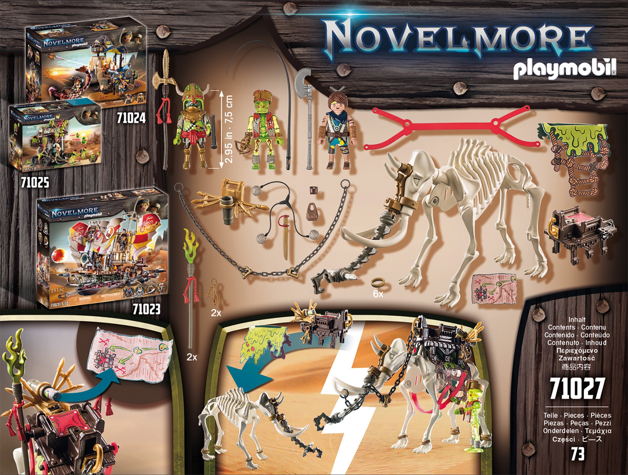 Playmobil® Konstruktions-Spielset »Sal'ahari Sands - Mammut Attacke (71027), Novelmore«, (73 St.), Made in Europe