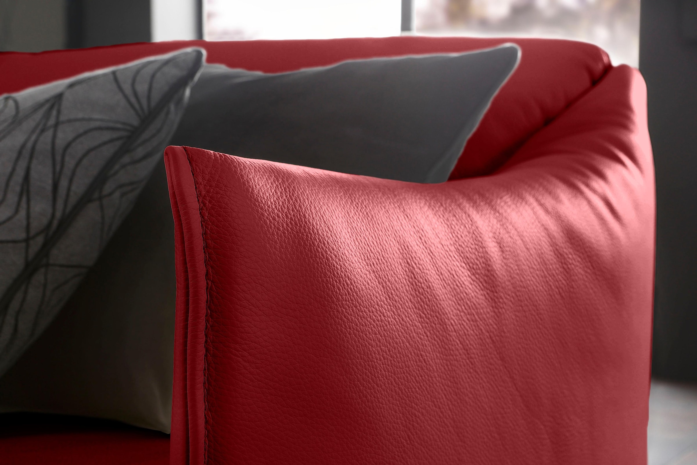 W.SCHILLIG 2-Sitzer »sally Design-Sofa, Loungesofa, bequem, schmale Armlehnen, Breite 154cm« mit Metallfüßen in Schwarz pulverbeschichtet, Breite 154 cm