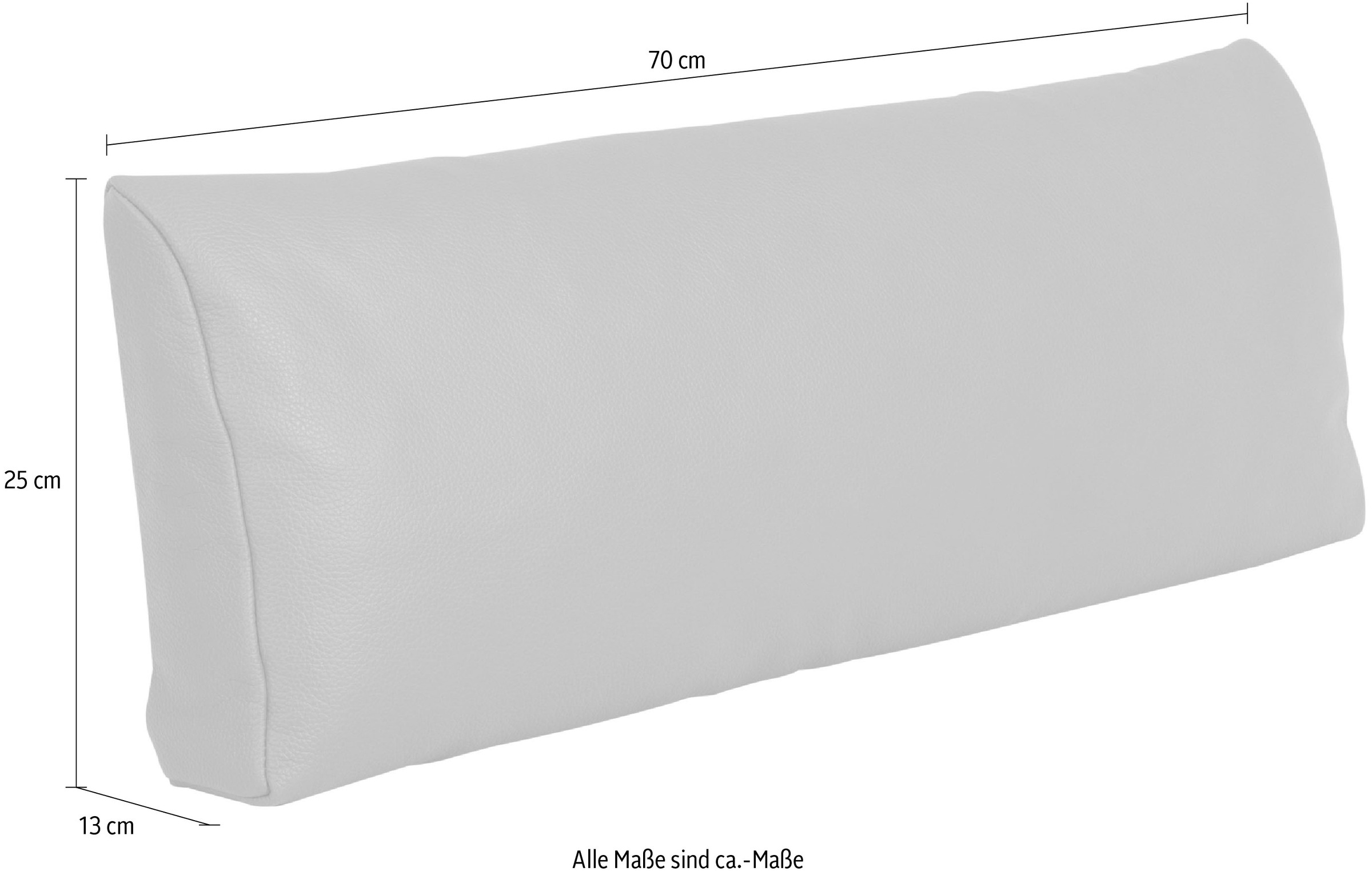 Die PlanBar Dekokissen »PN-EM23050 Nierenkissen Hochwertiges Glattleder,  (B/T/H): 70/13/25cm« Passend abgestimmt auf die Sofas von Die PlanBar